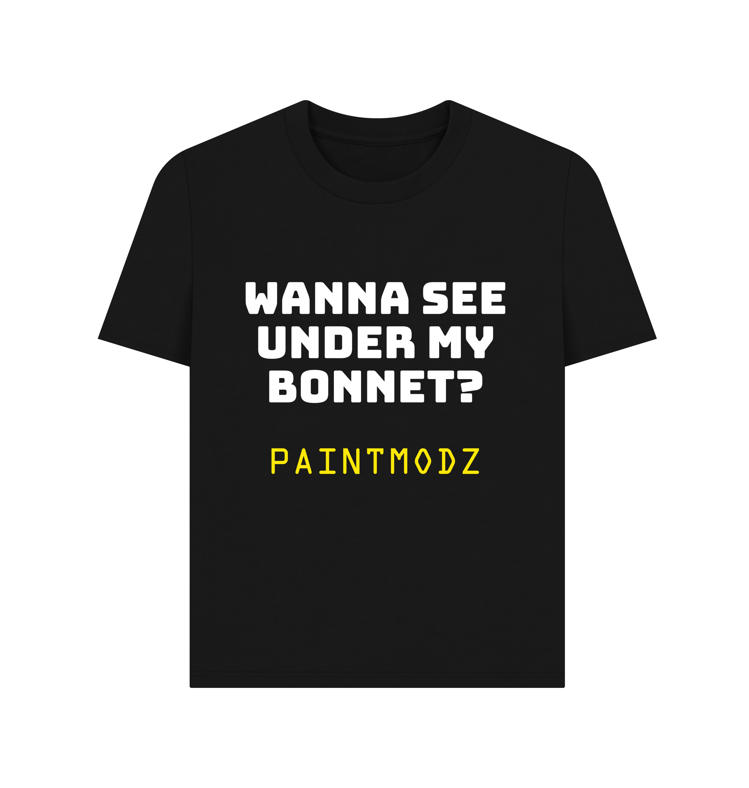 Black Printed T-shirt Front