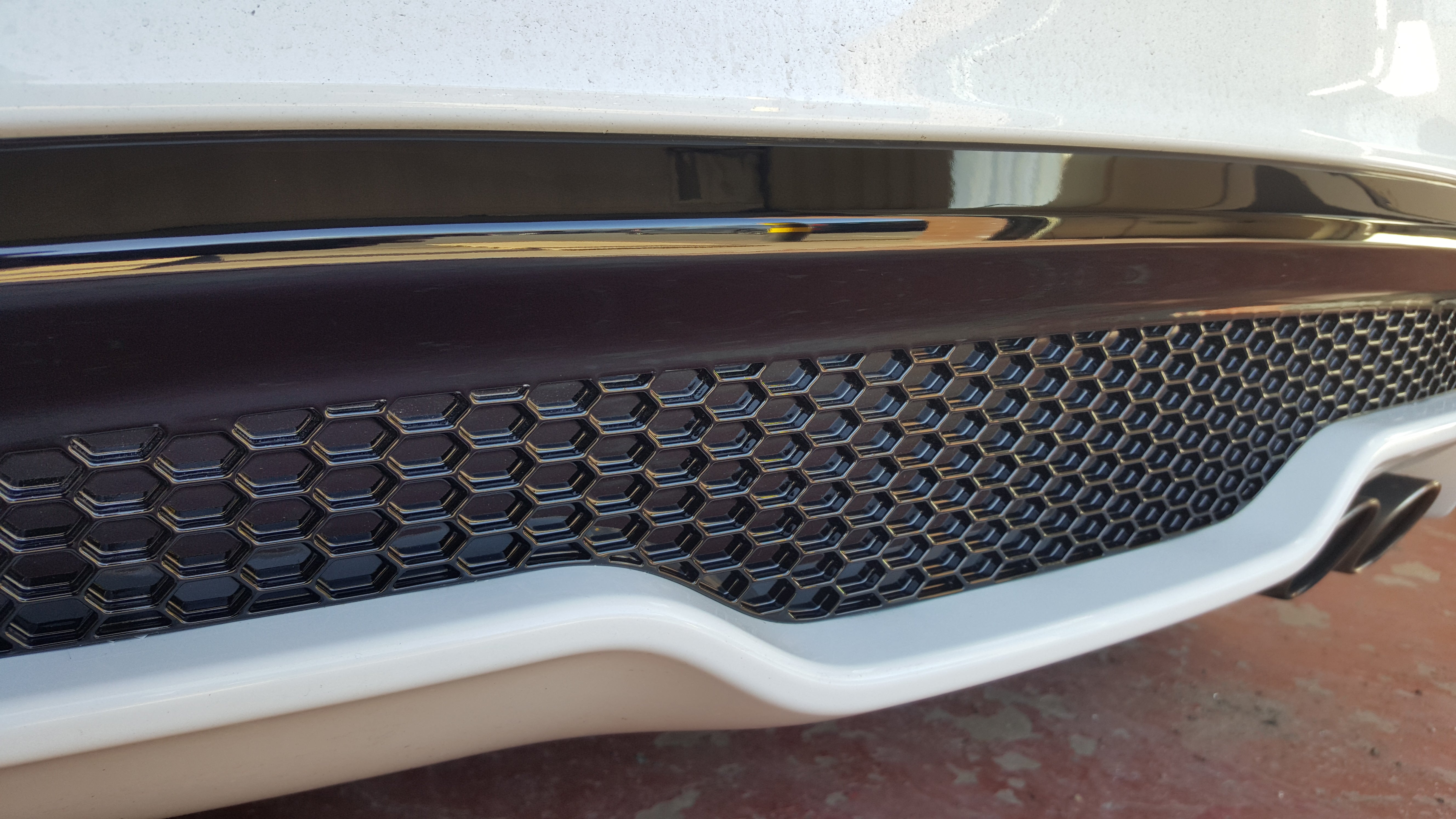 Genuine Ford Mk7.5 Ford Fiesta ST180/ST200 Rear Upper Diffuser - Gloss Black Painted