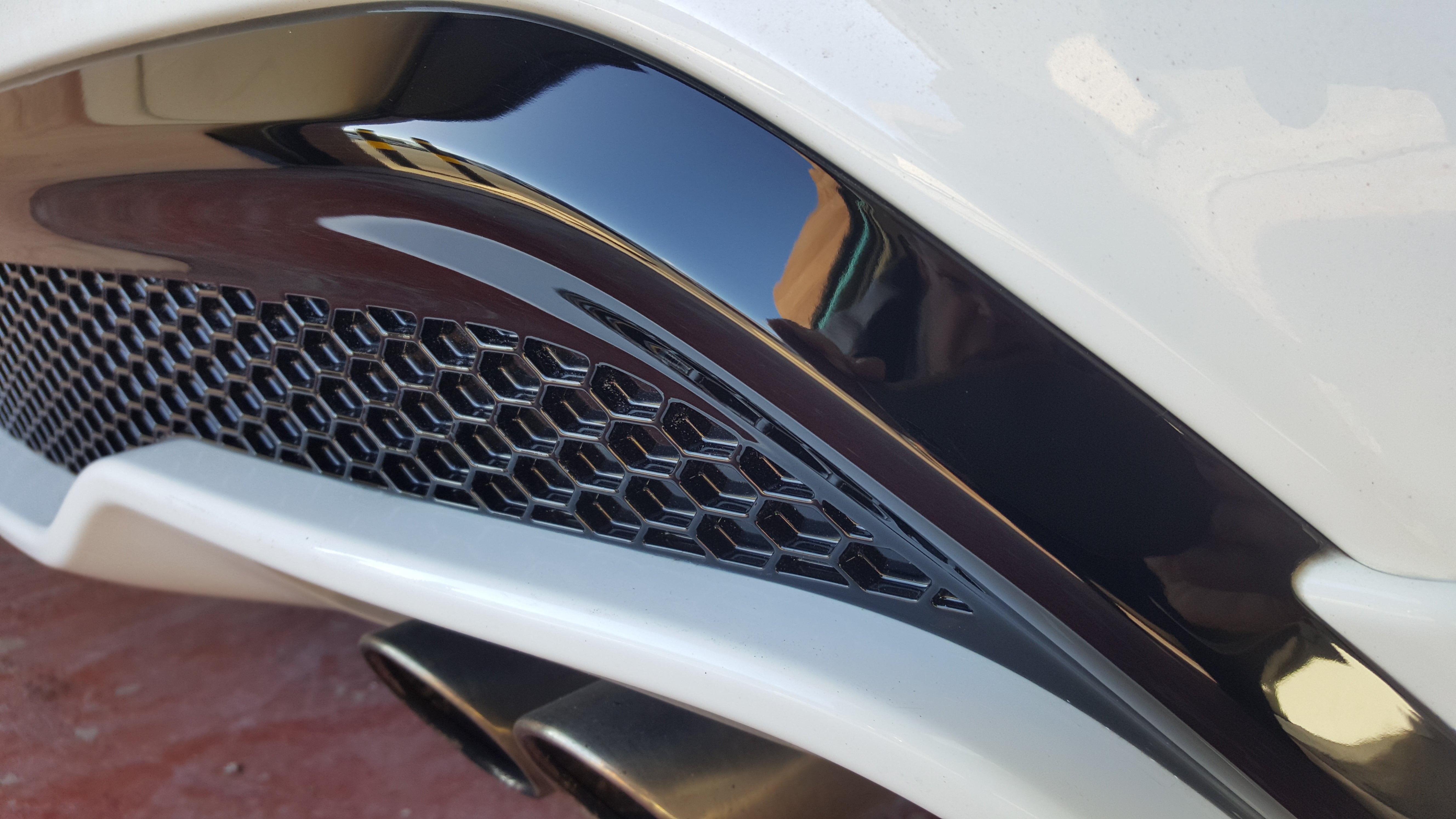 Genuine Ford Mk7.5 Ford Fiesta ST180/ST200 Rear Upper Diffuser - Gloss Black Painted