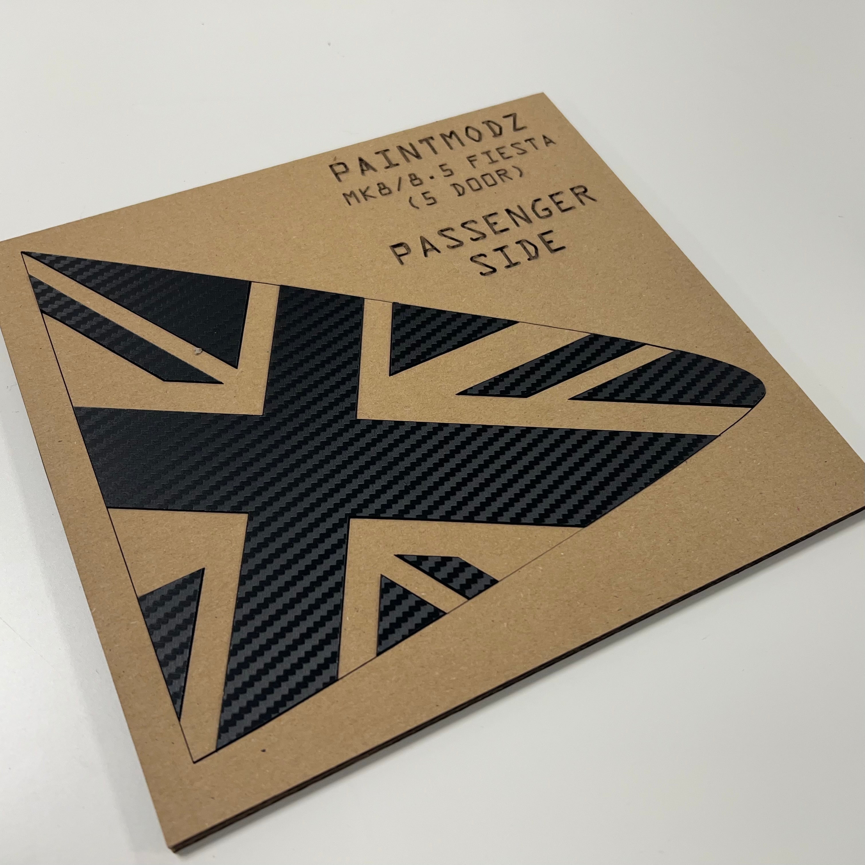 Mk8/8.5 Fiesta Acrylic Union Jack Rear Window Inserts