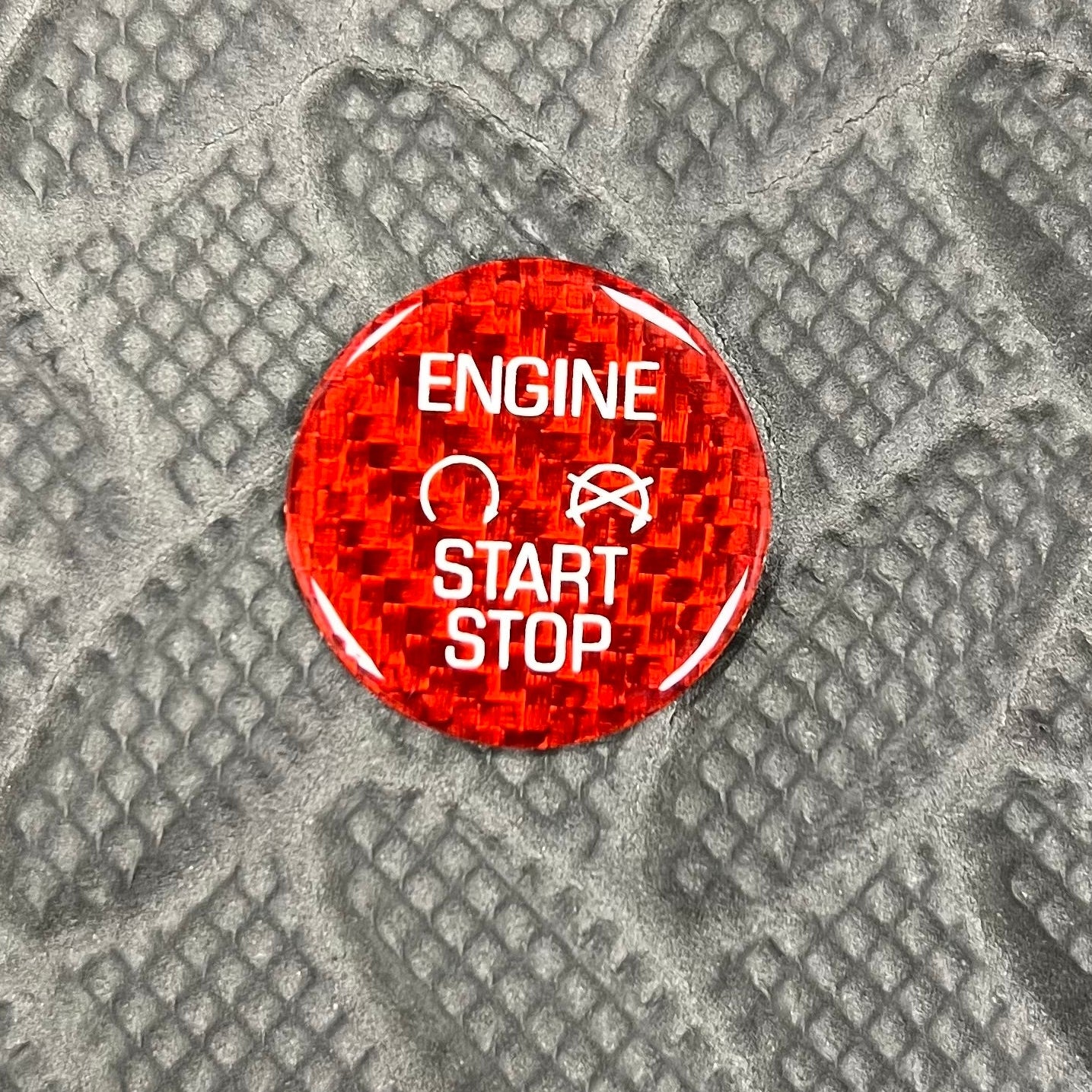 Push Button Start Overlay Real Carbon Fibre - Mk7/7.5 Fiesta / Mk2.5/3/3.5 Focus