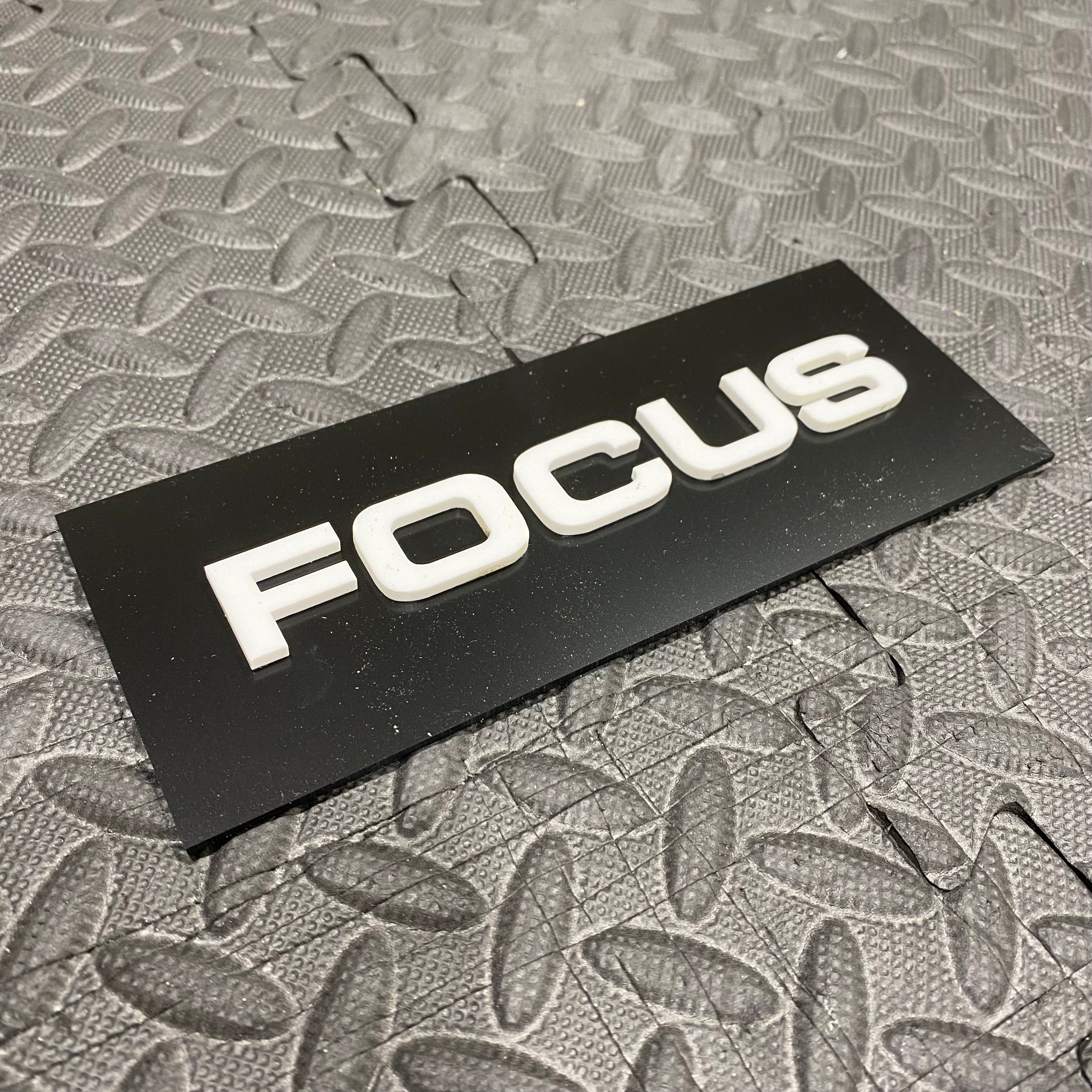Focus 4D Acrylic Tailgate Badges