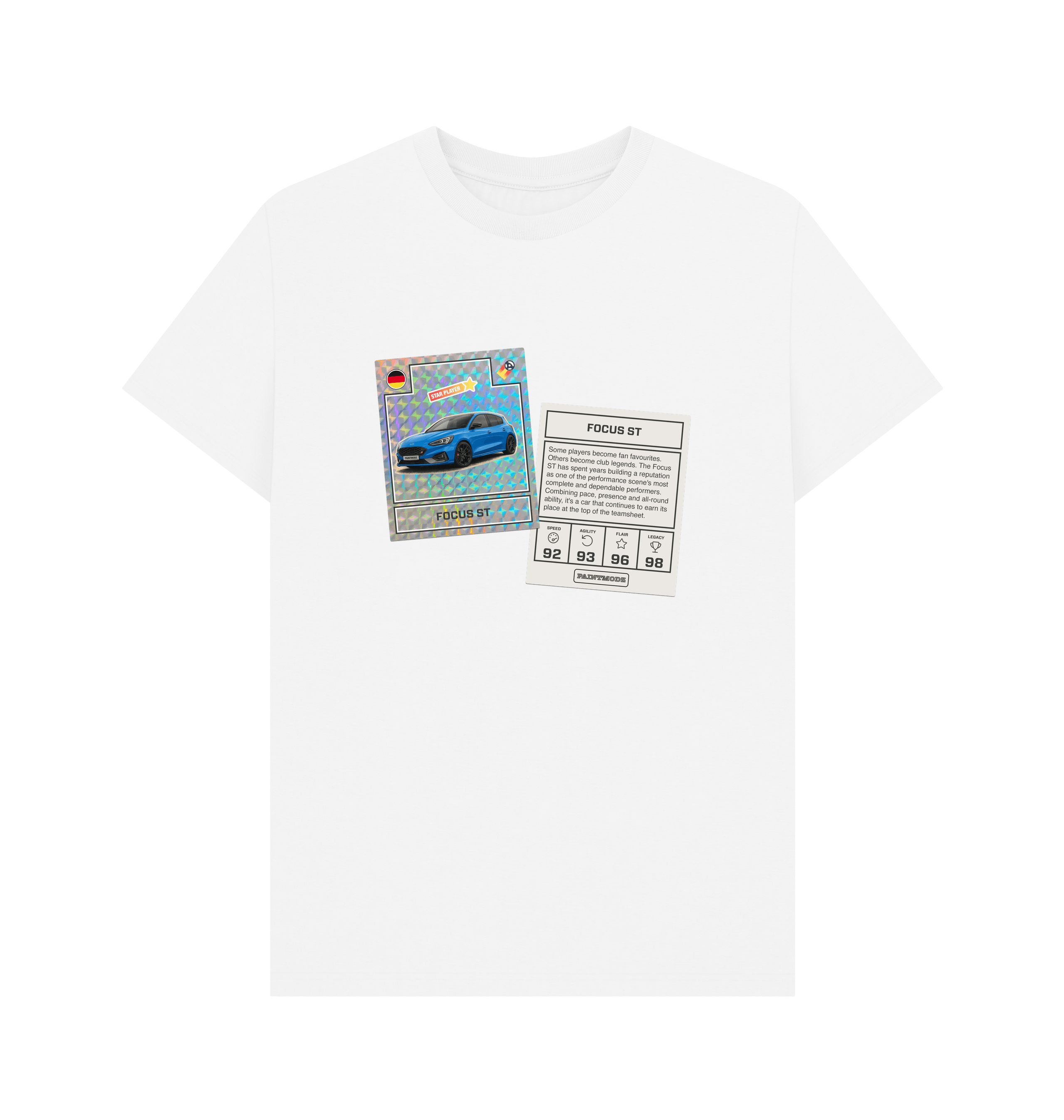 White Printed T-shirt Front