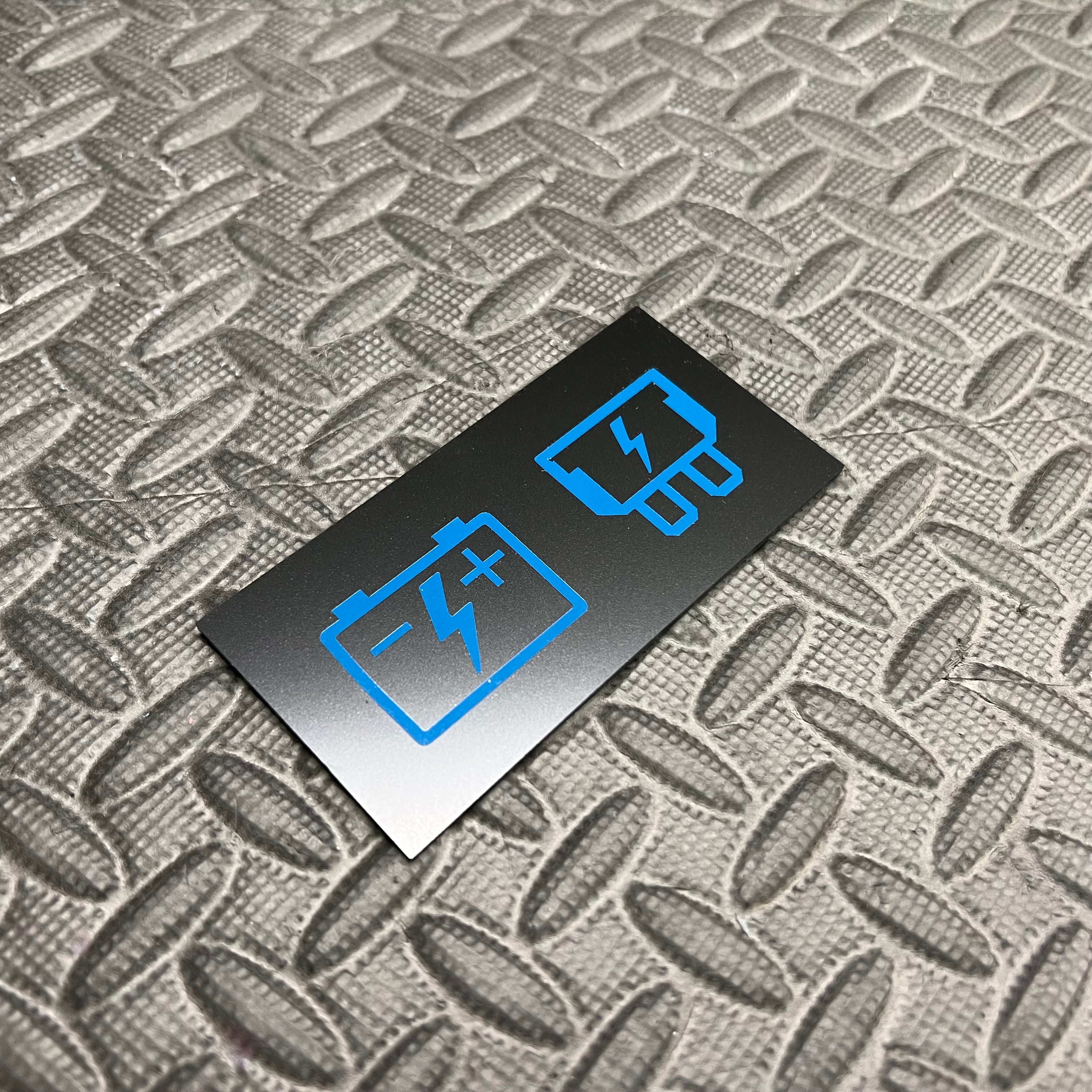 Proform Battery and Fuse Vinyl Sticker Set - New Perfromance Blue