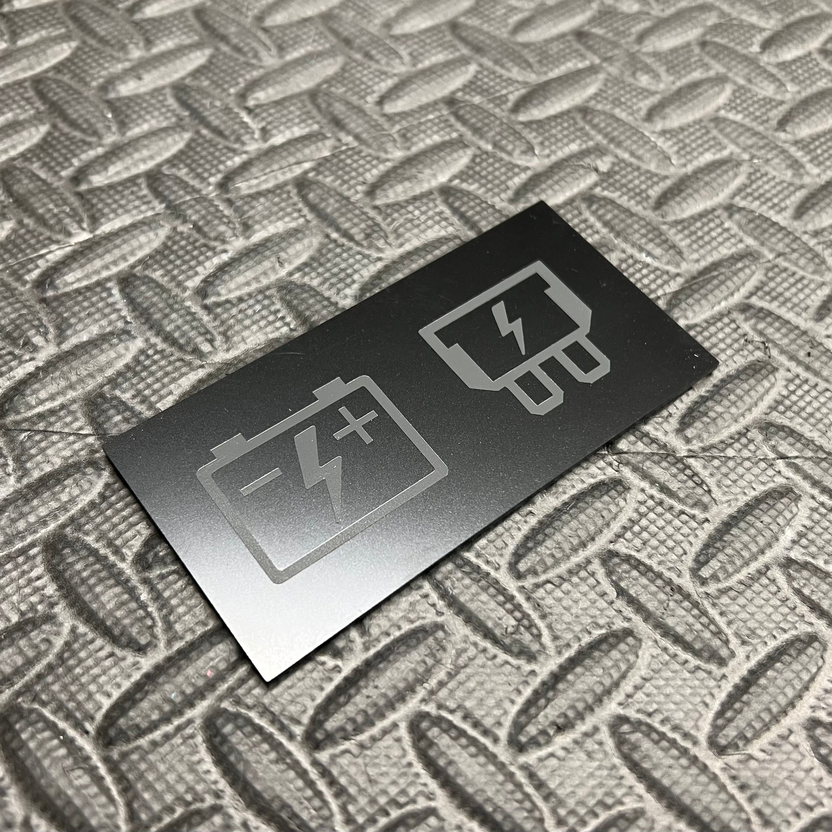 Proform Battery and Fuse Vinyl Sticker Set - Stealth/Magnetic Grey