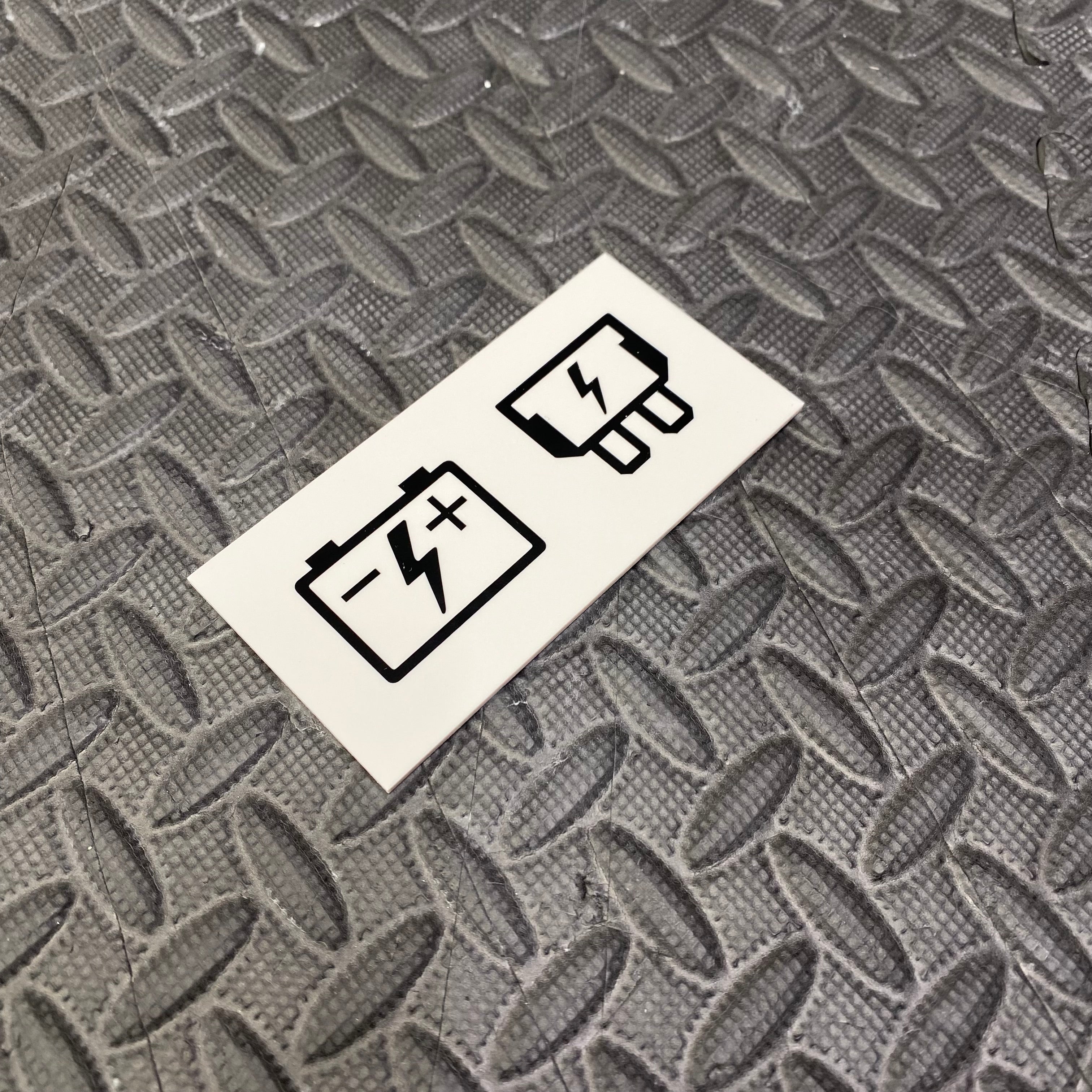 Proform Battery and Fuse Vinyl Sticker Set - Black