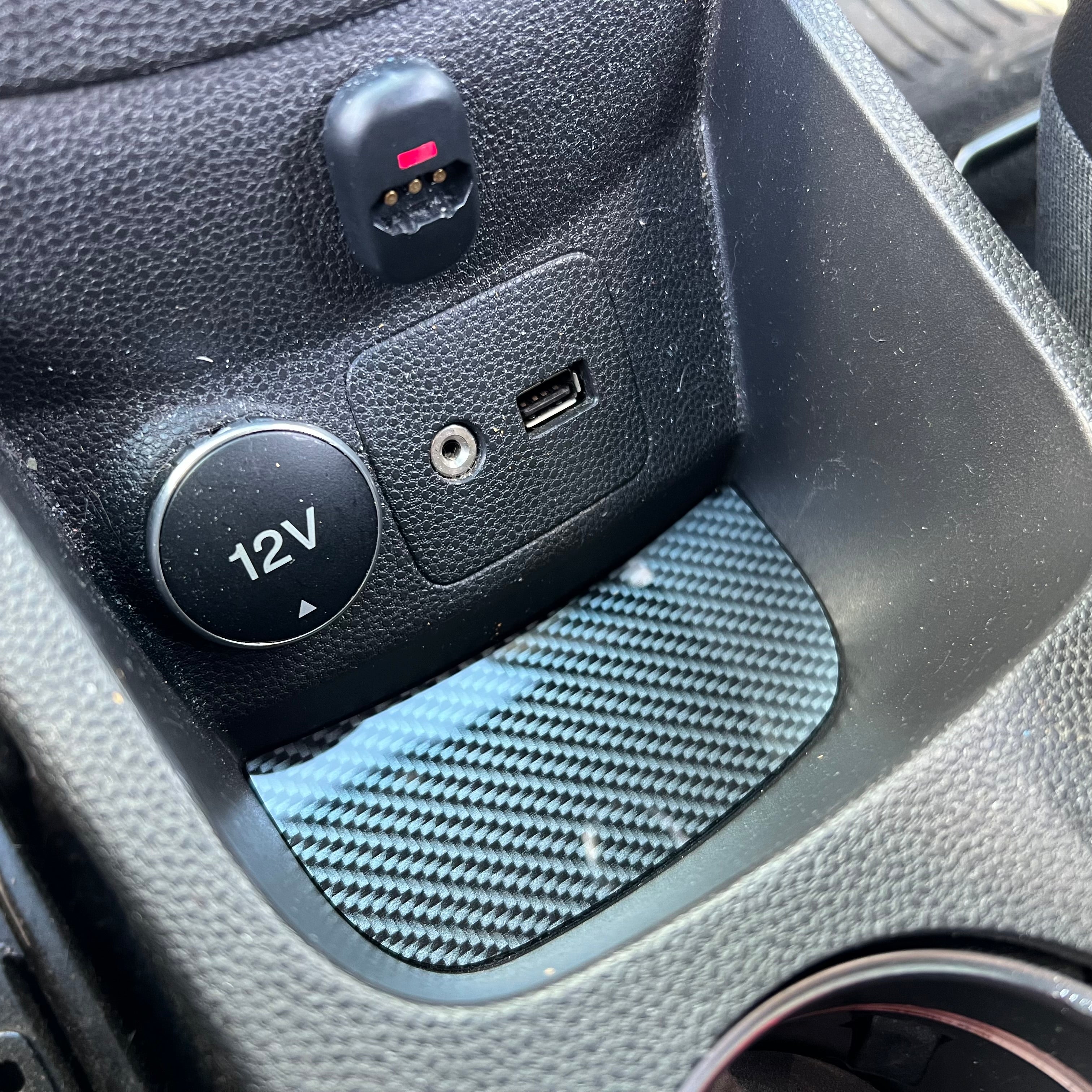 Proform Mk7.5 Fiesta Centre Console Insert Plate - Deluxe Carbon Fibre Effect