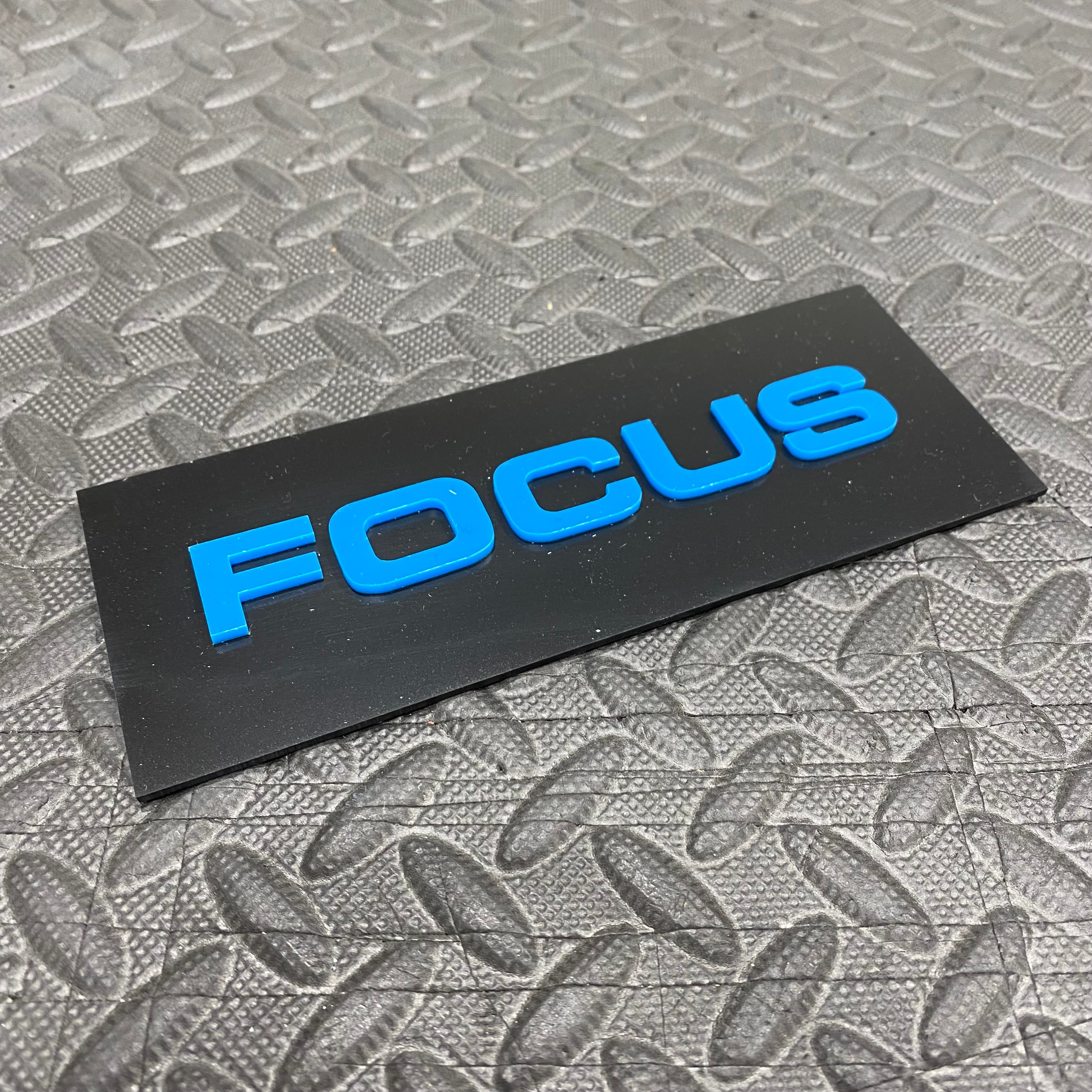 Focus 4D Acrylic Tailgate Badges