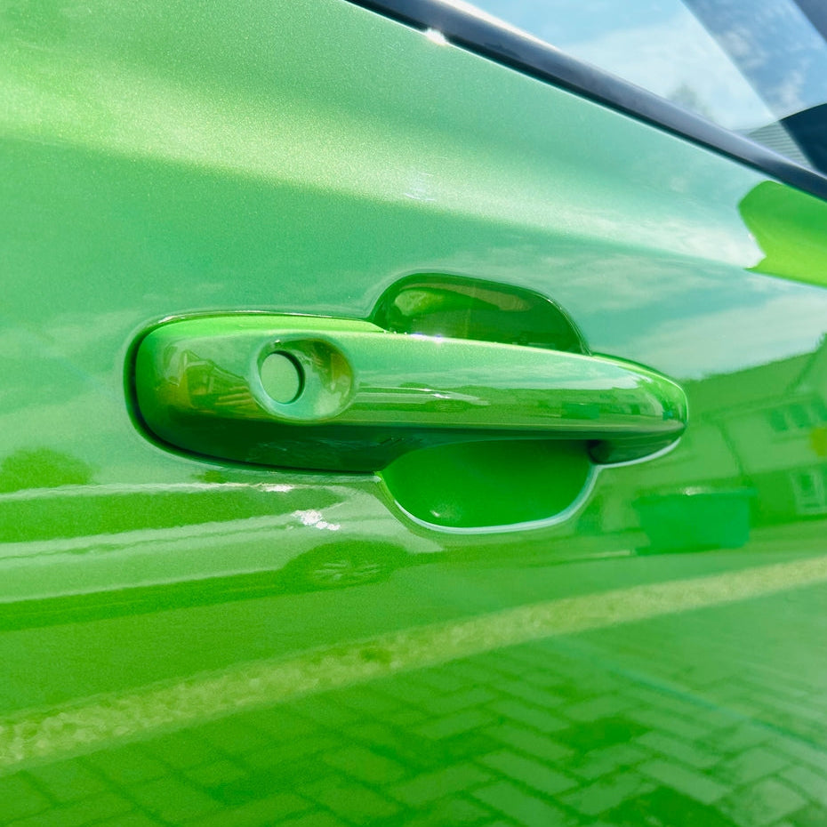 Proform Door Lock Barrel Blanking Plate - Mk2/2.5/3/3.5/4/4.5 Focus / Mk7/7.5 Fiesta - Painted Mean Green