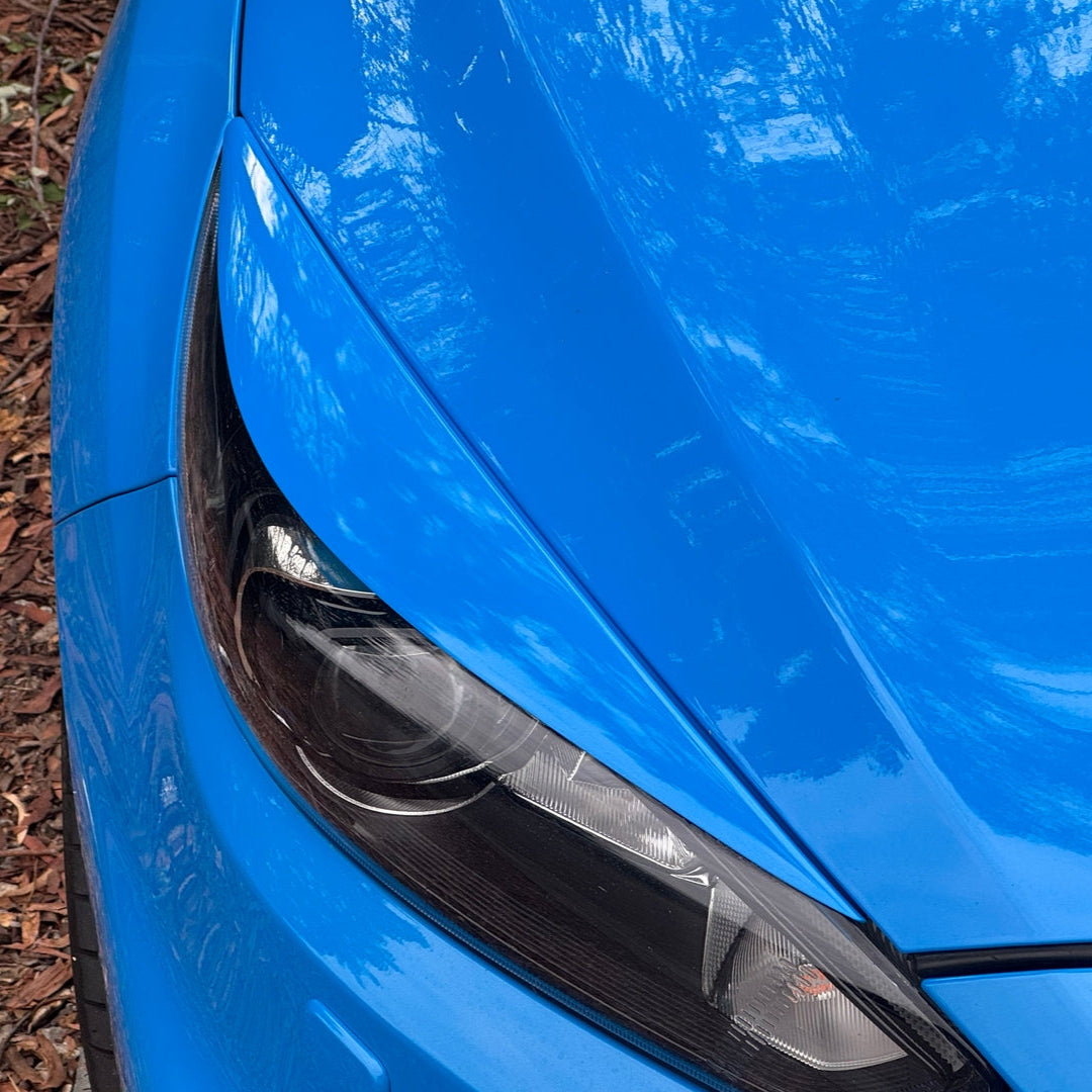 CMS Headlight Eyebrows - Mk3.5 Focus - Painted Nitrous Blue