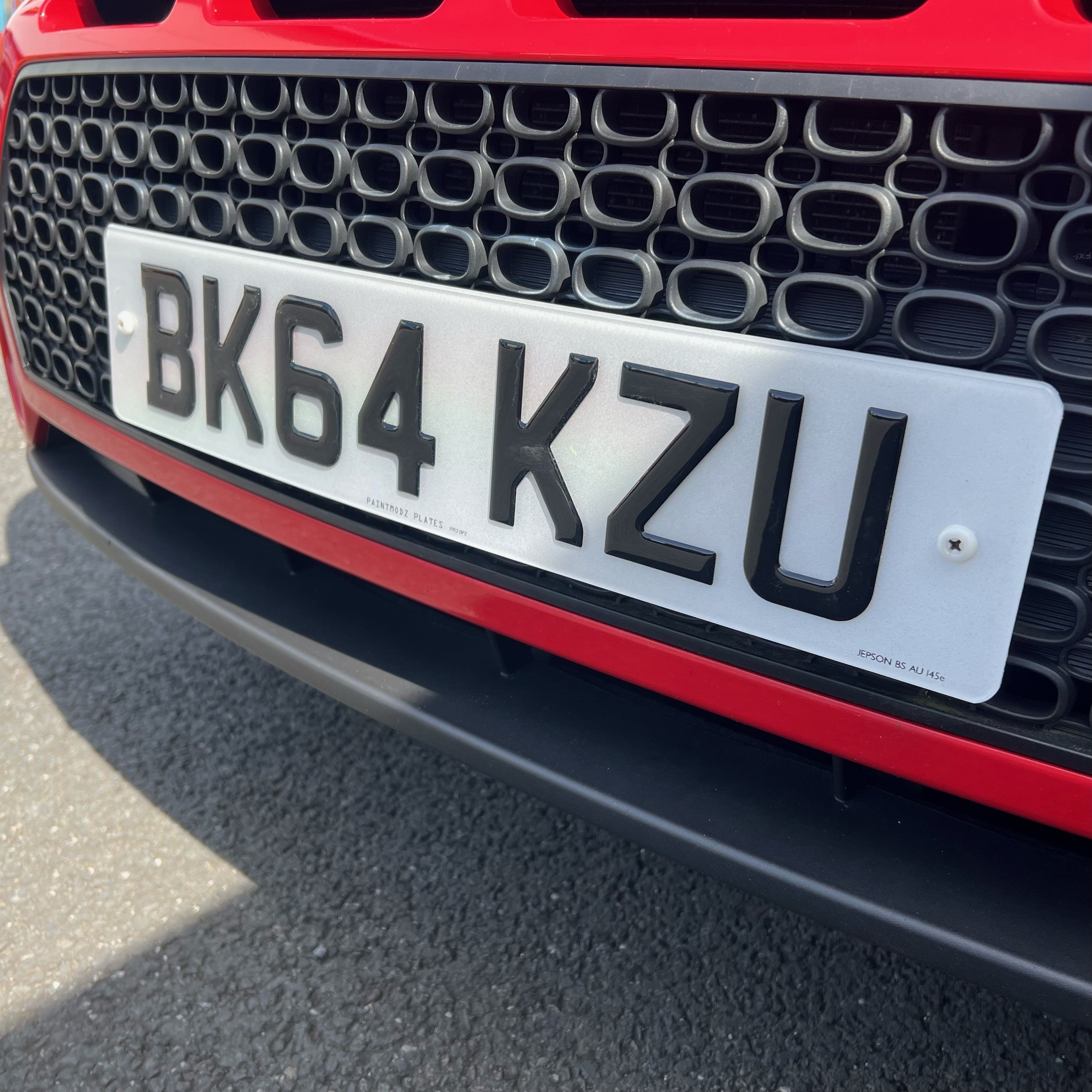 Number Plates 3D Gel - Road Legal (Standard Size)