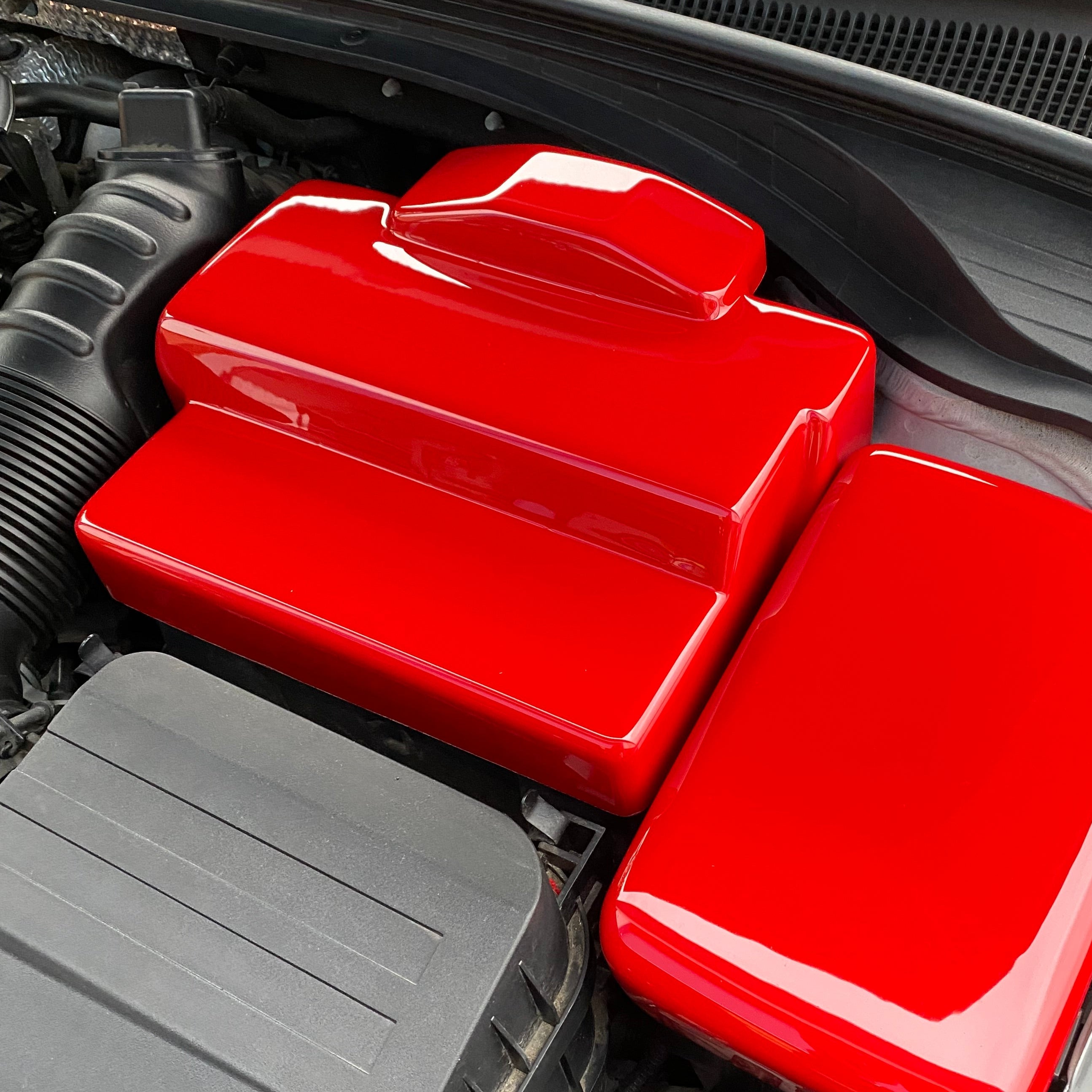 Proform Battery Cover (Plastic Finishes) - Fits Hyundai i30 / Kona N / Veloster N - Gloss Red Plastic