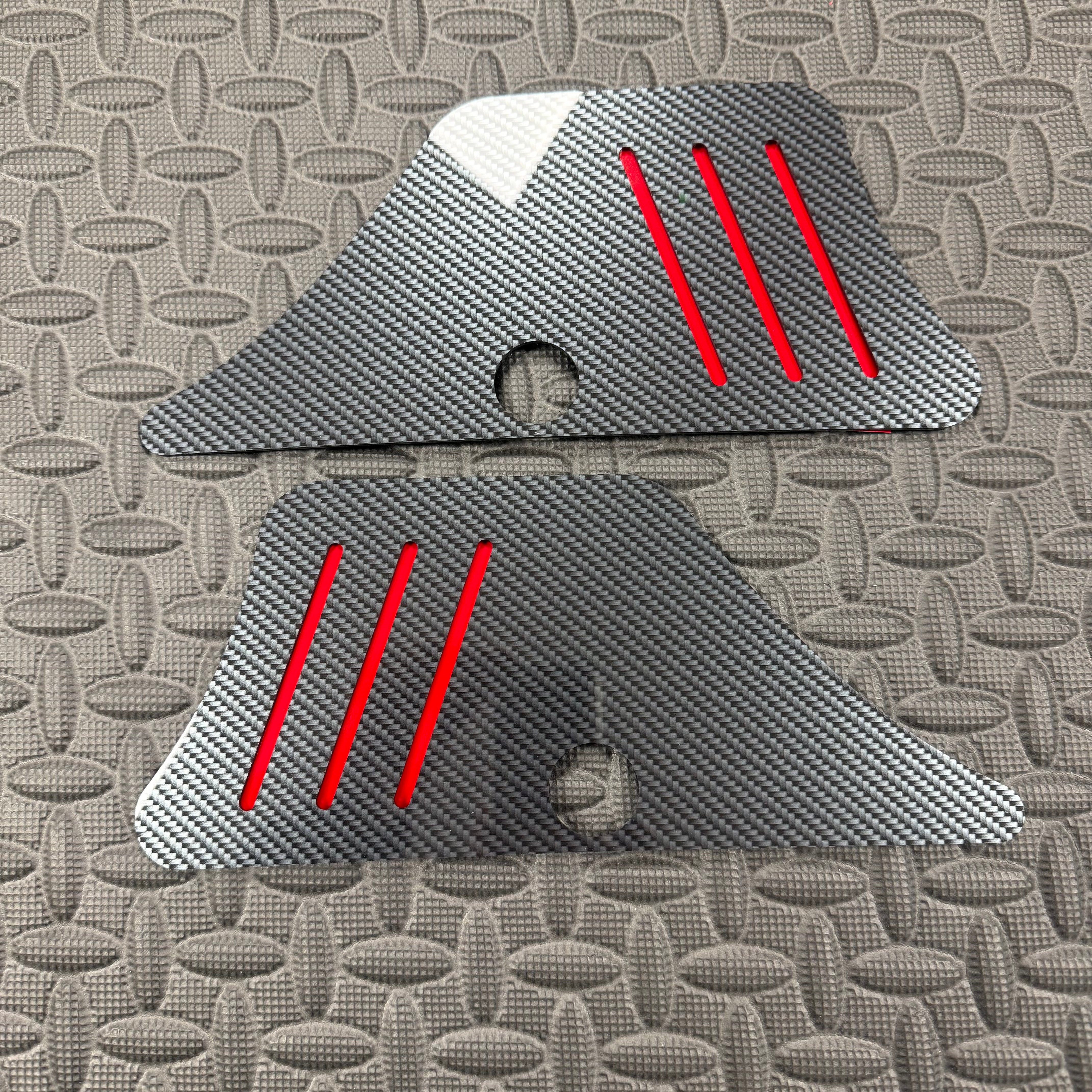 Proform Door Sill Plates- Fits Hyundai i20 - Deluxe Carbon Fibre Effect Plastic