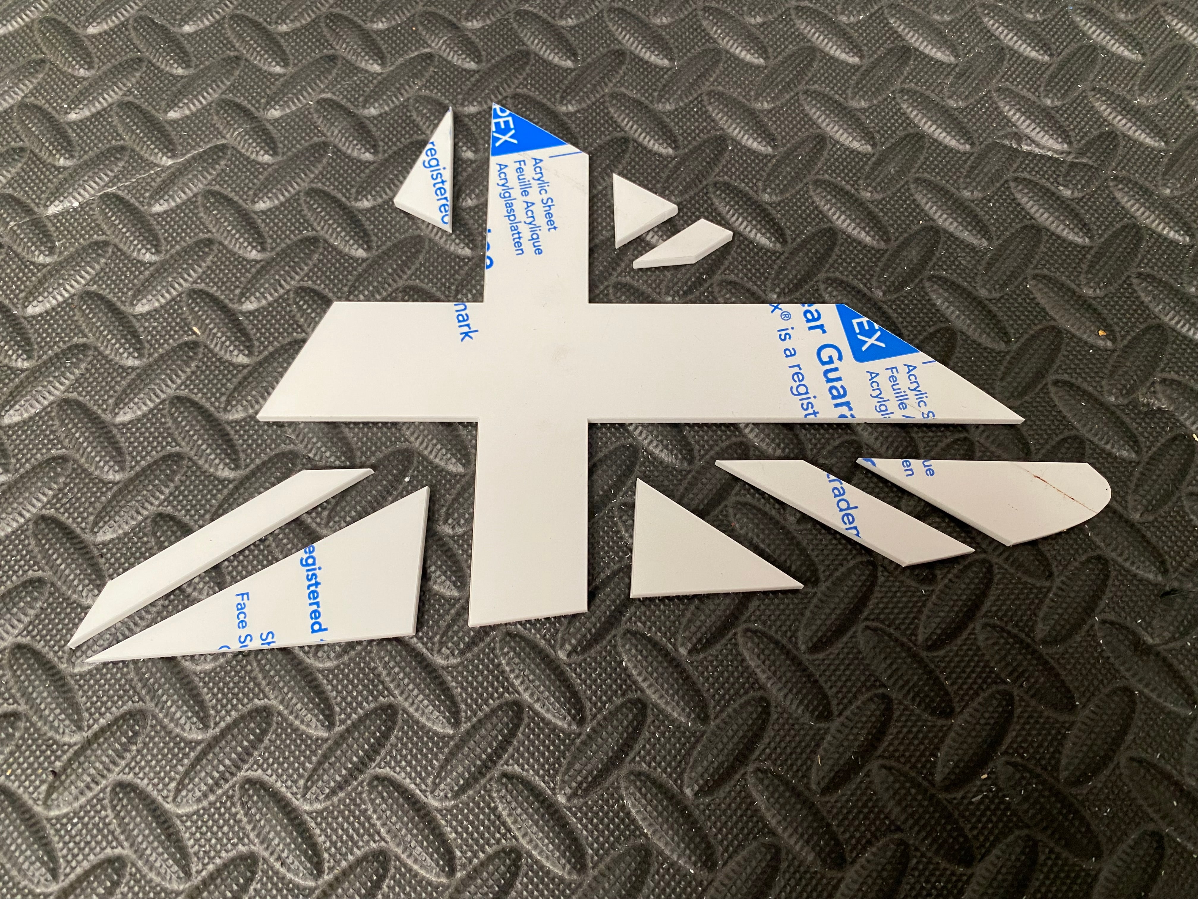 Mk8/8.5 Fiesta Acrylic Union Jack Rear Window Inserts