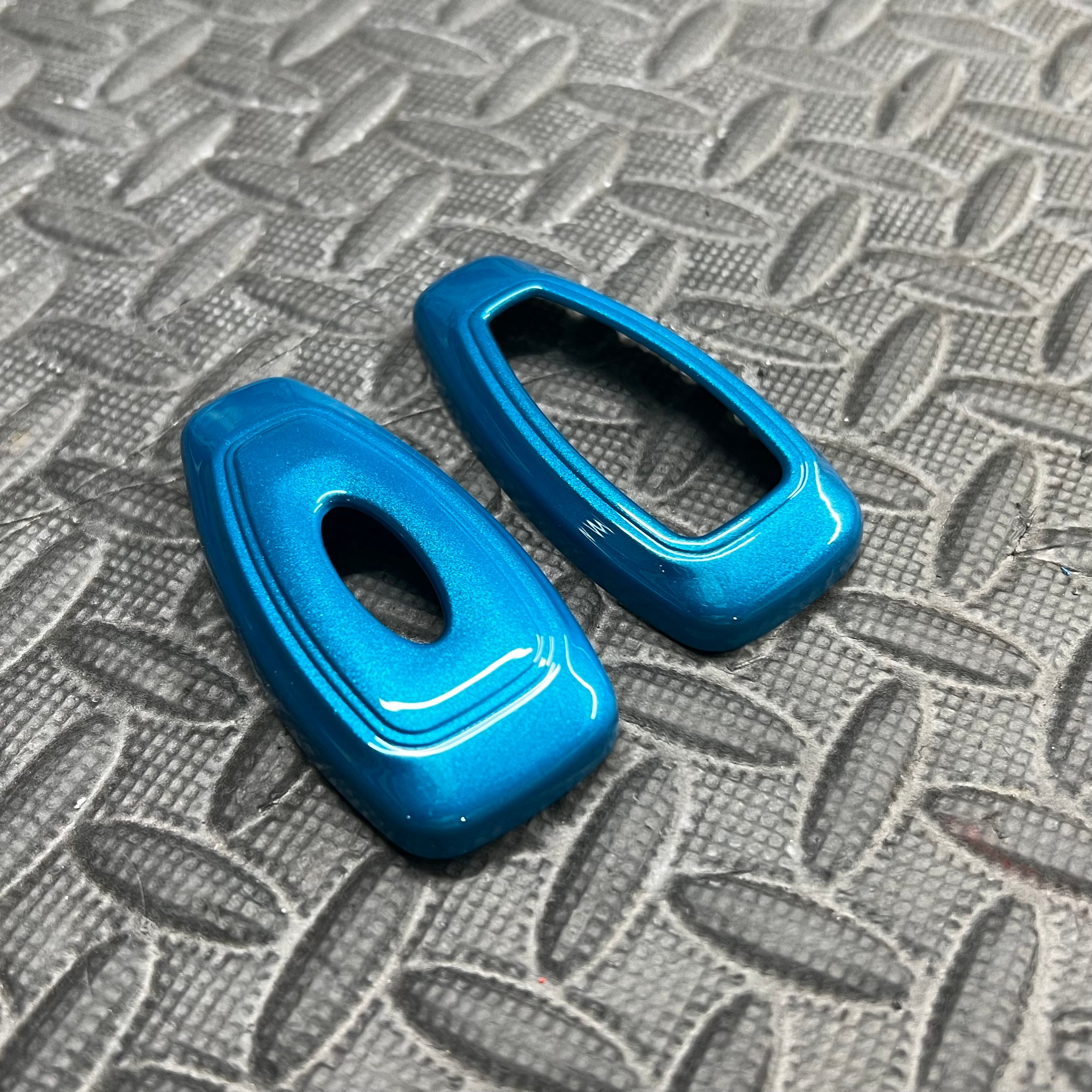 Ford 'Keyless Start' Key Cover - Painted Blue Wave