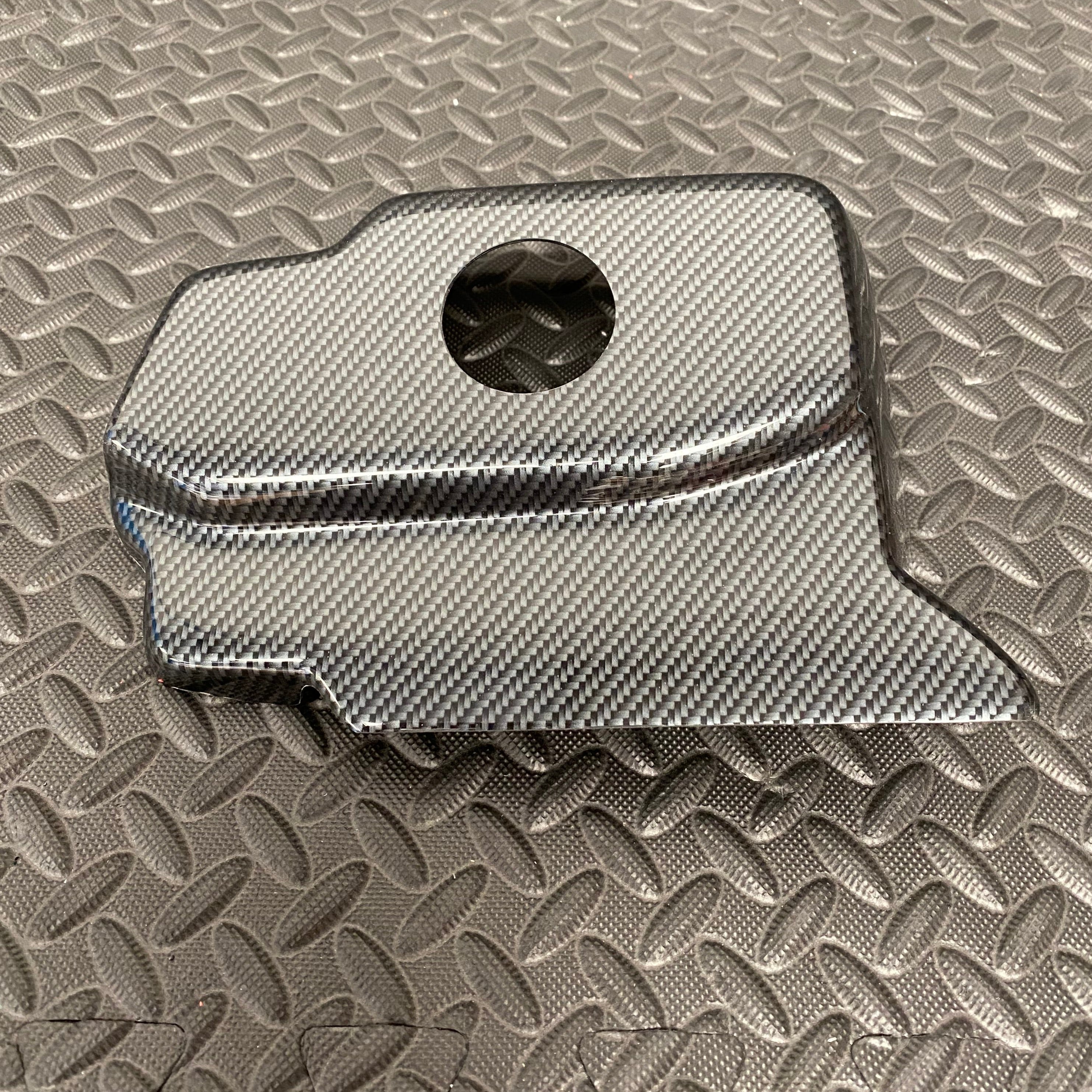 Proform Coolant Tank Cover - Mazda MX5/Miata Mk3/3.5/NC - Deluxe Carbon Fibre Effect Plastic