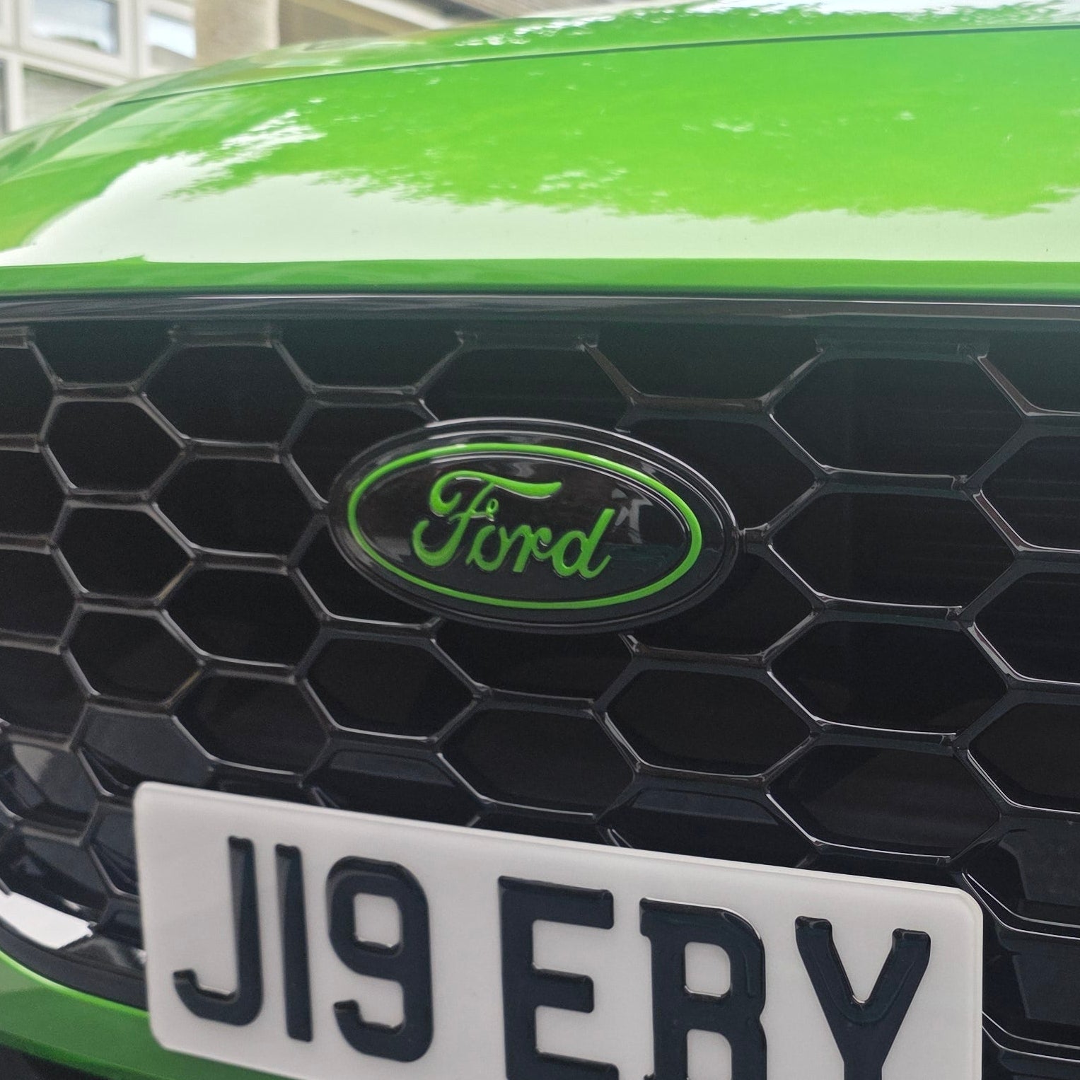 Genuine Ford Grille Badges - Mk4.5 Focus ST - Painted Mean Green