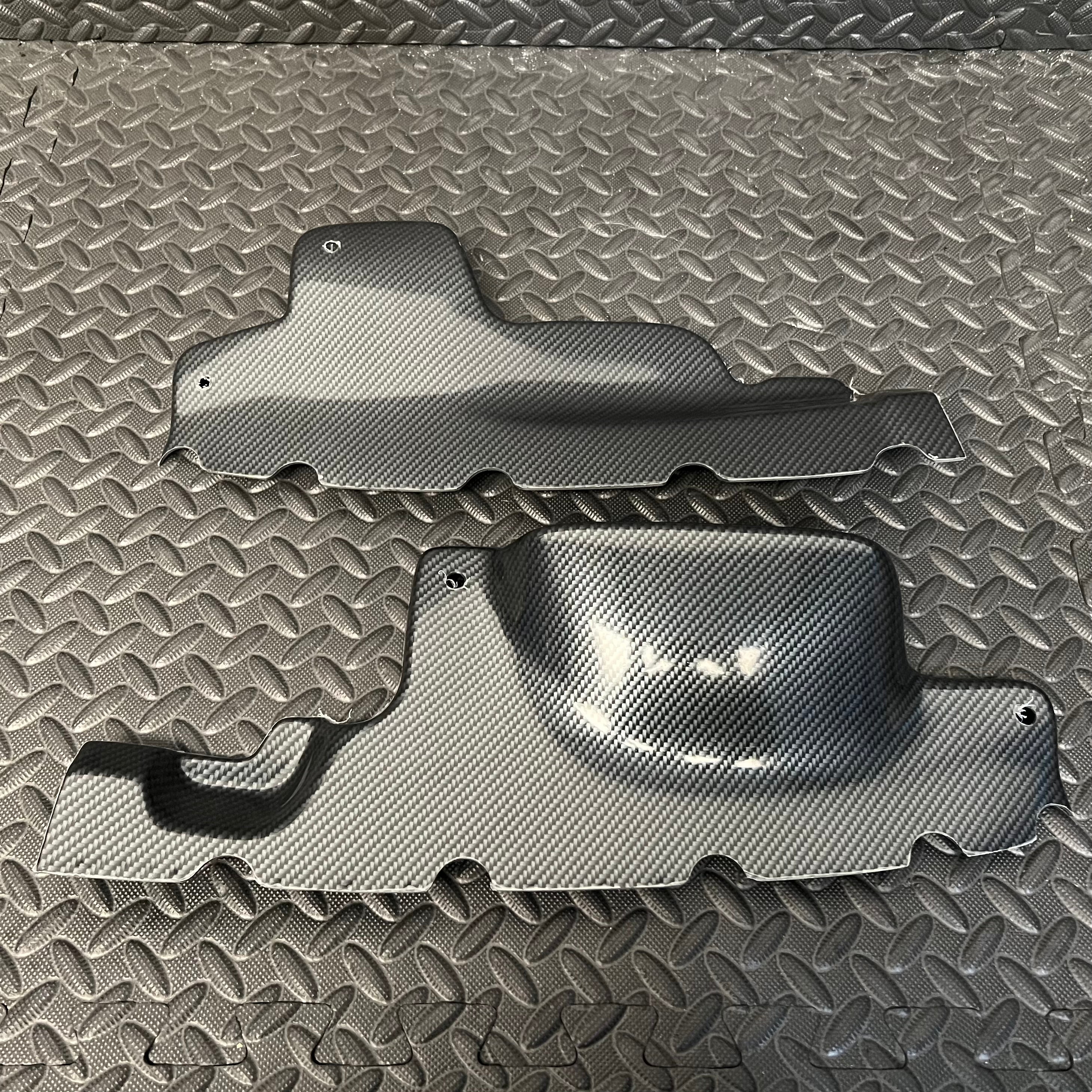 Proform Engine Bay Slam Panel Covers - MK7.5 Fiesta - Deluxe Carbon Fibre Effect Plastic