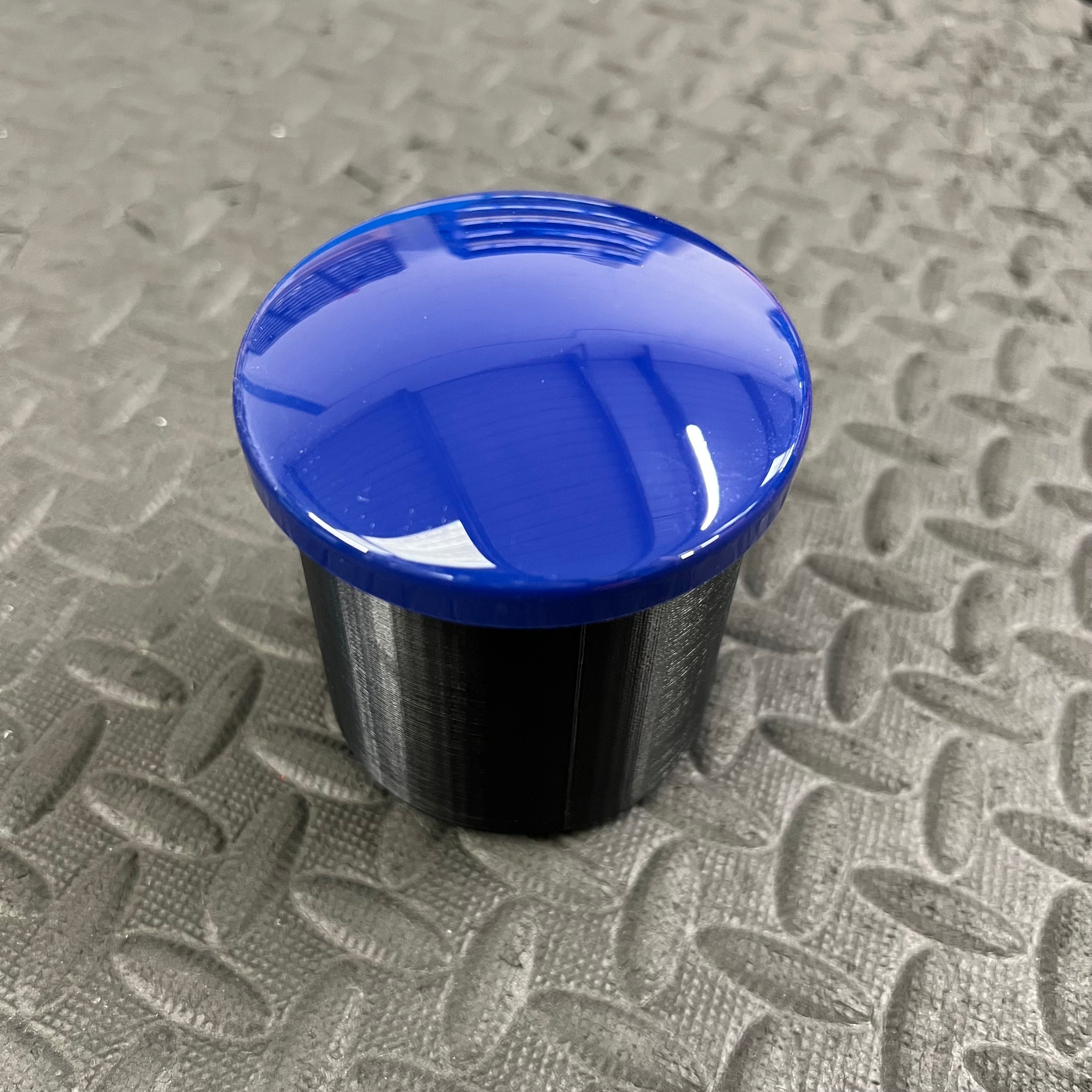 Proform Universal Coin Holder/Storage Pot - Gloss Blue Plastic Top