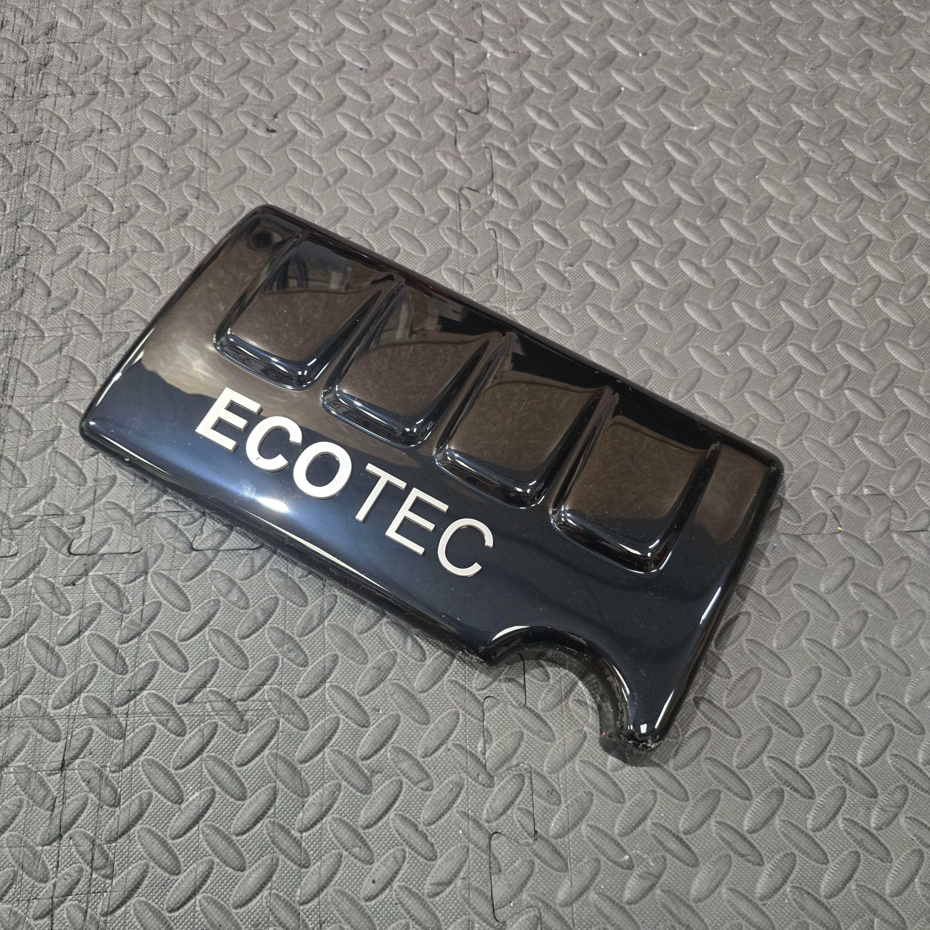 Proform Vauxhall Engine Cover - Gloss Black Plastic - Silver Acrylic ECOTEC Detialing