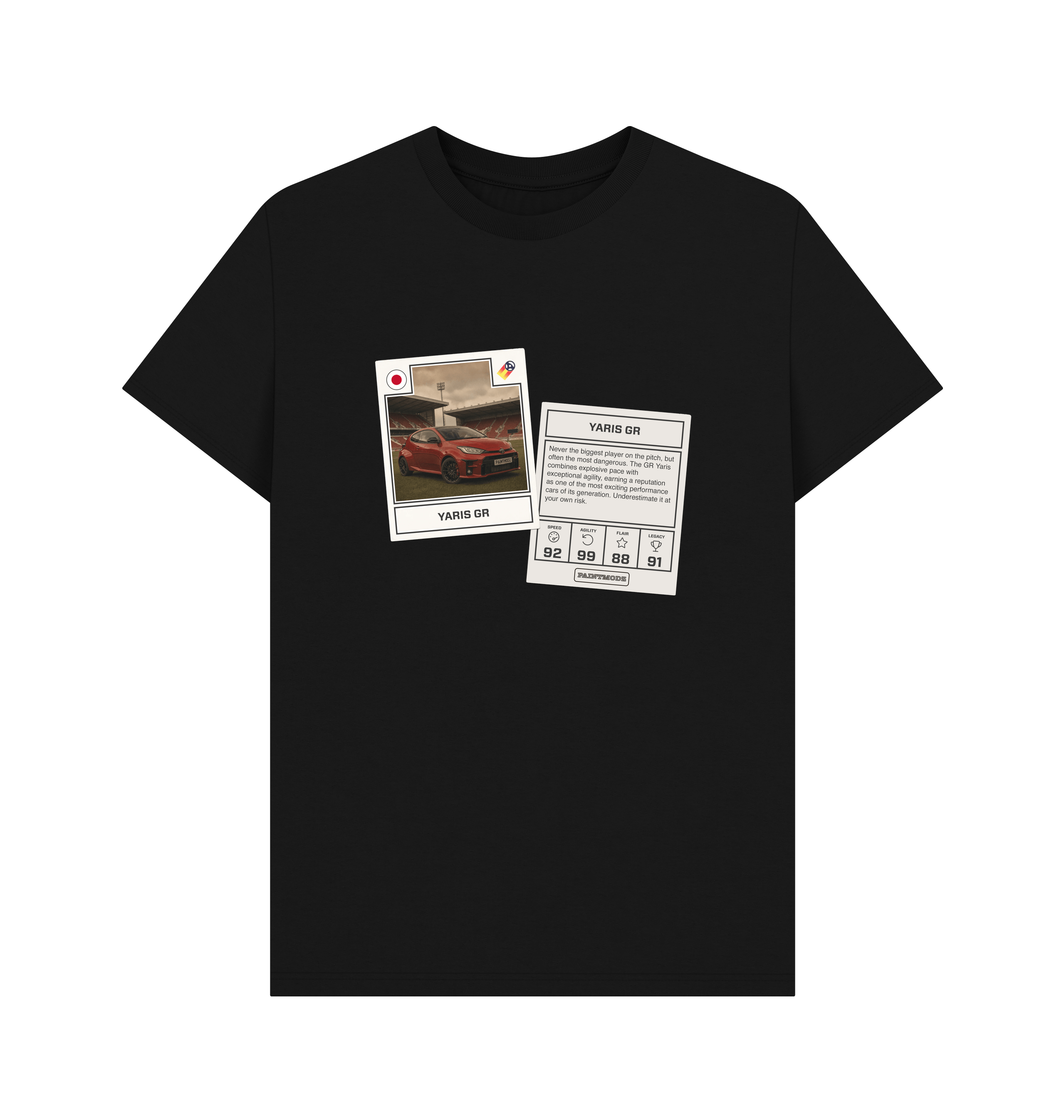 Black Printed T-shirt Front