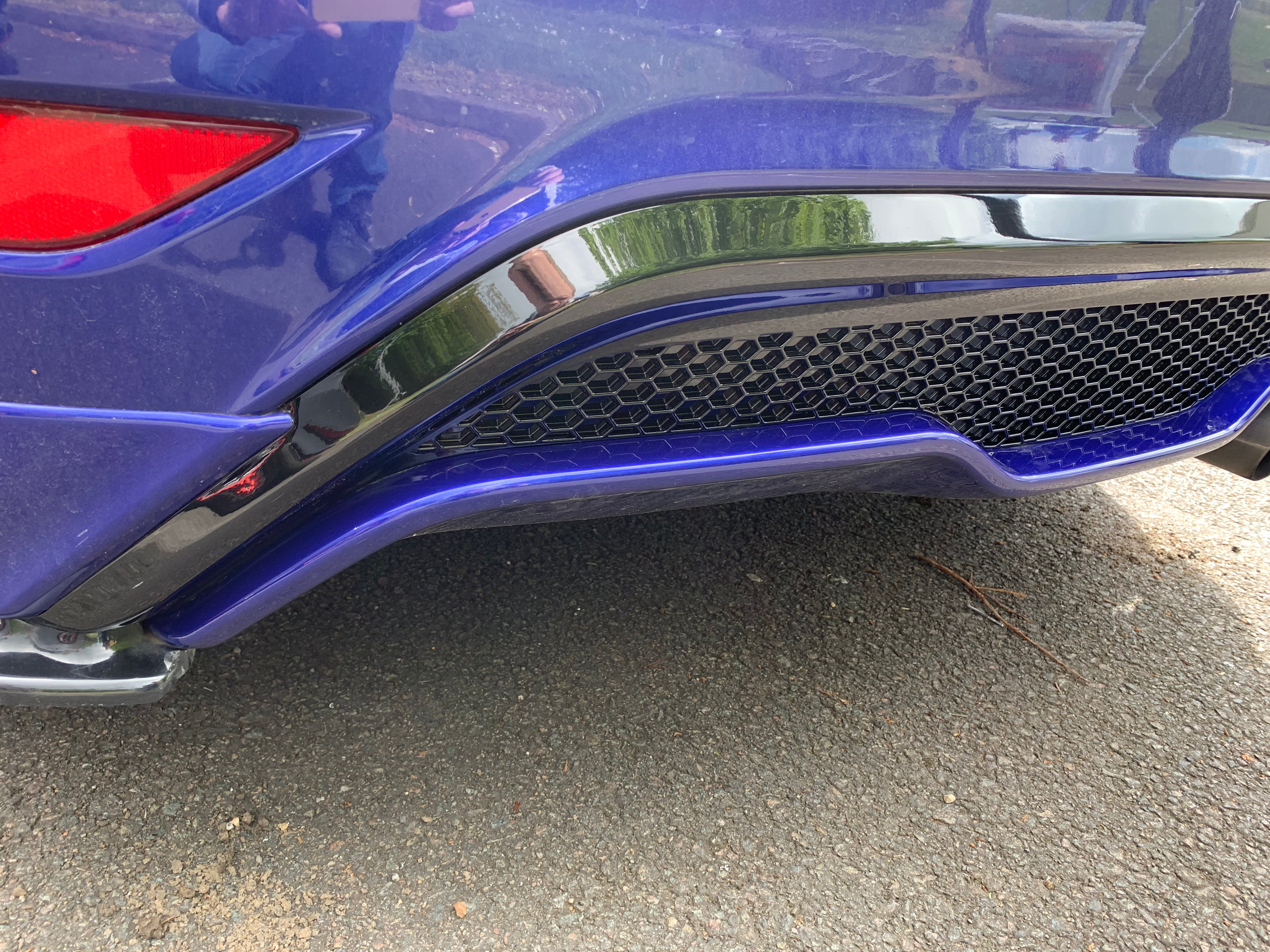 Genuine Ford Mk7.5 Ford Fiesta ST180/ST200 Rear Upper Diffuser - Gloss Black Painted