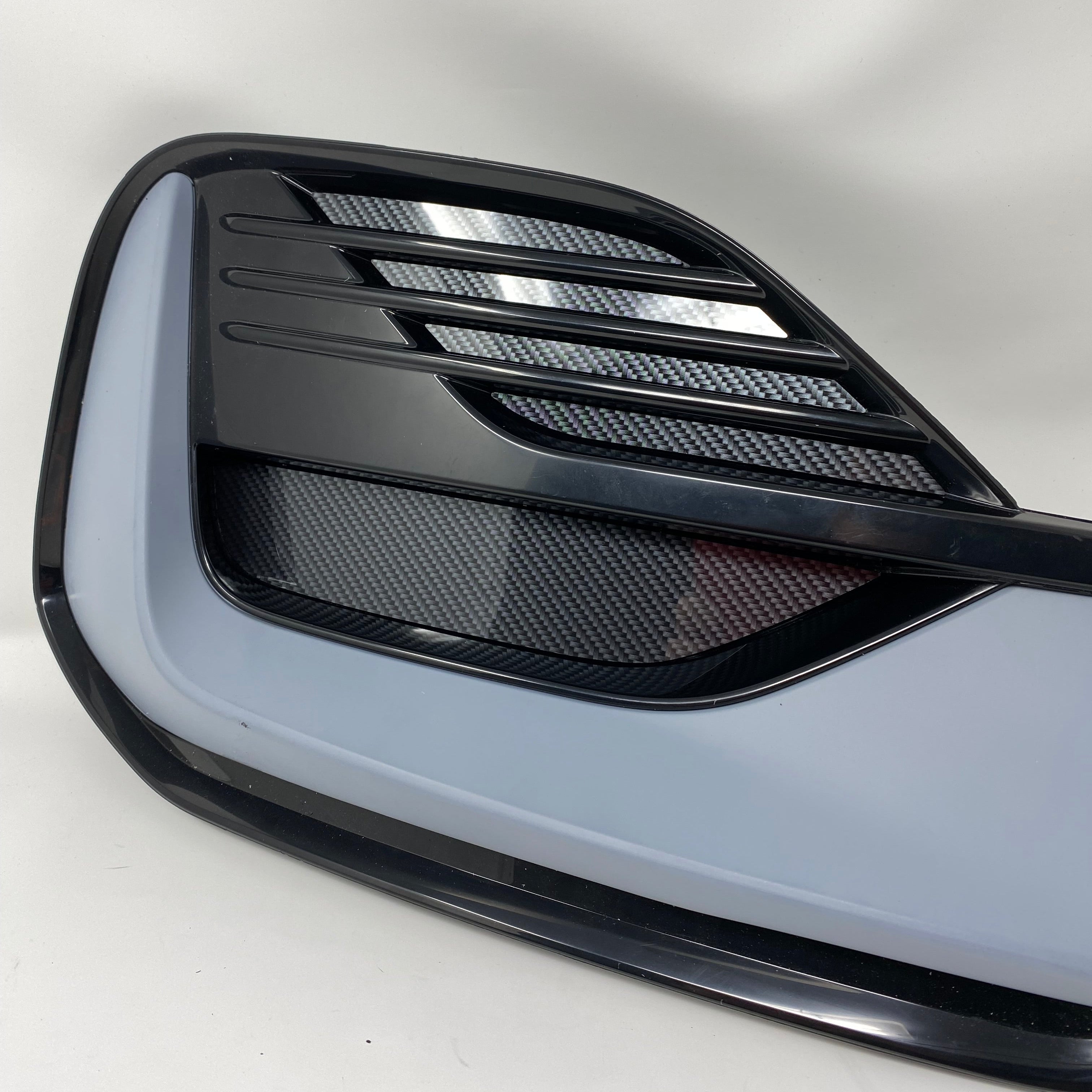 Proform Mk8.5 Fiesta ST/ST Line 'Fog Light' Bumper Trim Insert Set - Deluxe Carbon Fibre Effect Plastic