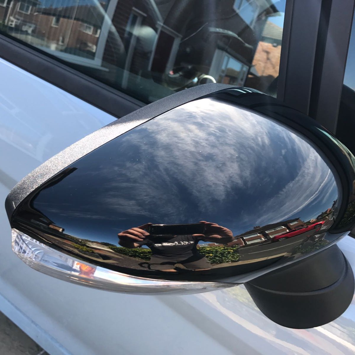 Mirror Caps - Ford Fiesta MK7/7.5 - Painted Gloss Black