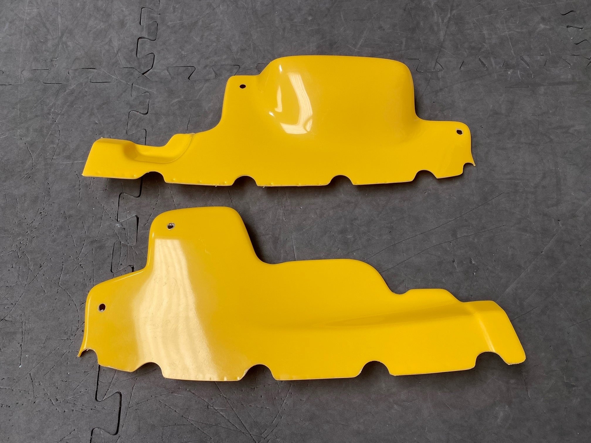 Proform Engine Bay Slam Panel Covers - MK7.5 Fiesta - Gloss Yellow Plastic