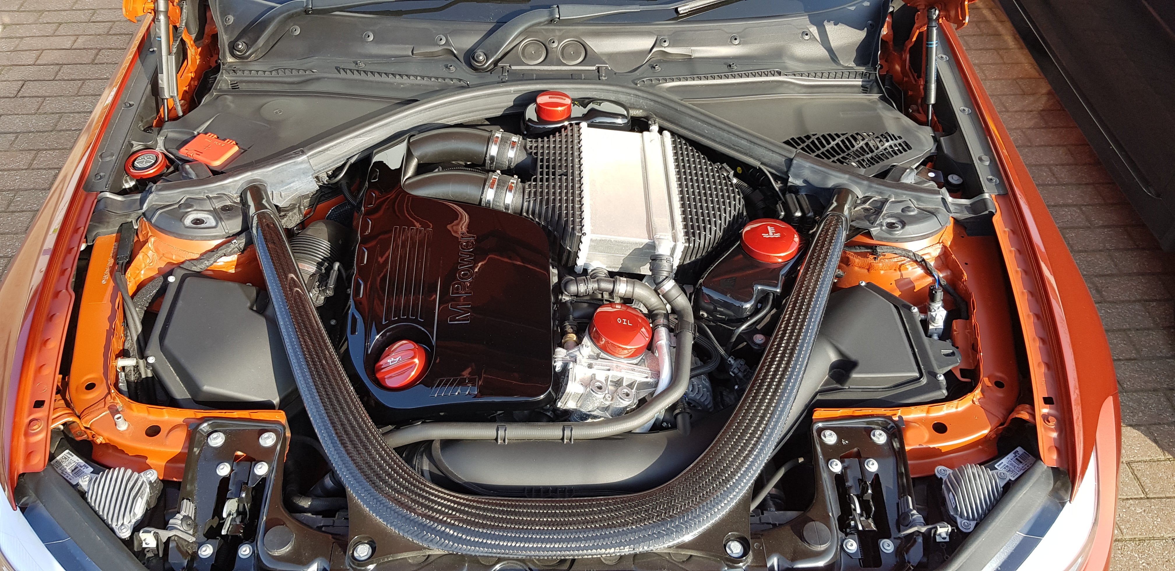 BMW S55 Engine Cap Cover Kit - M2 Competition / M3 / M4 (Painted Finishes)