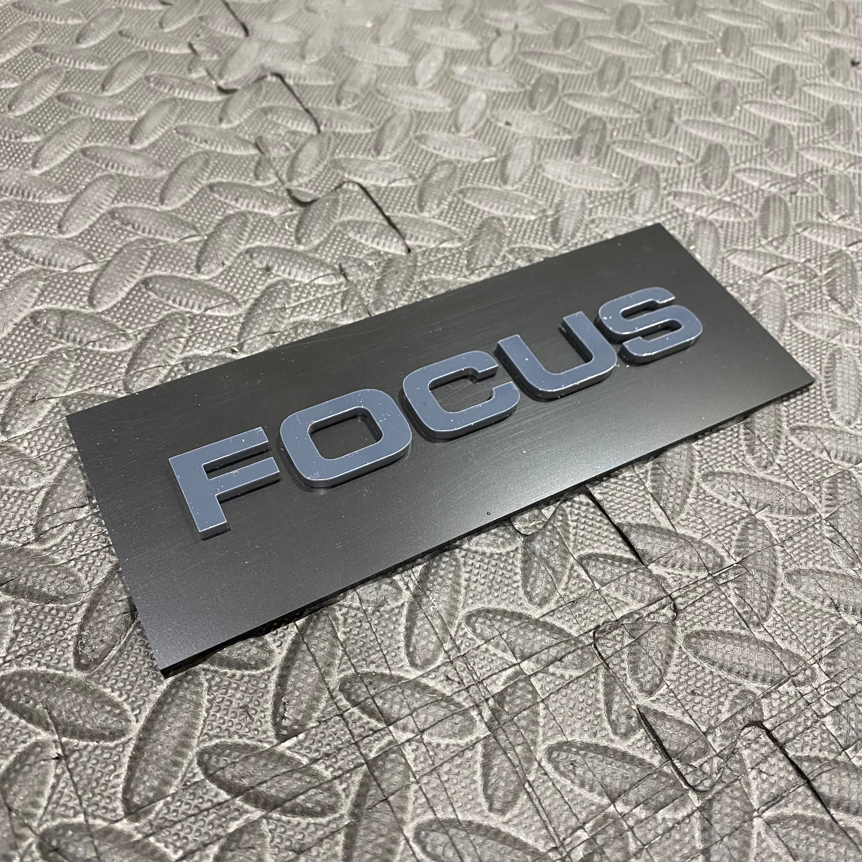 Focus 4D Acrylic Tailgate Badges