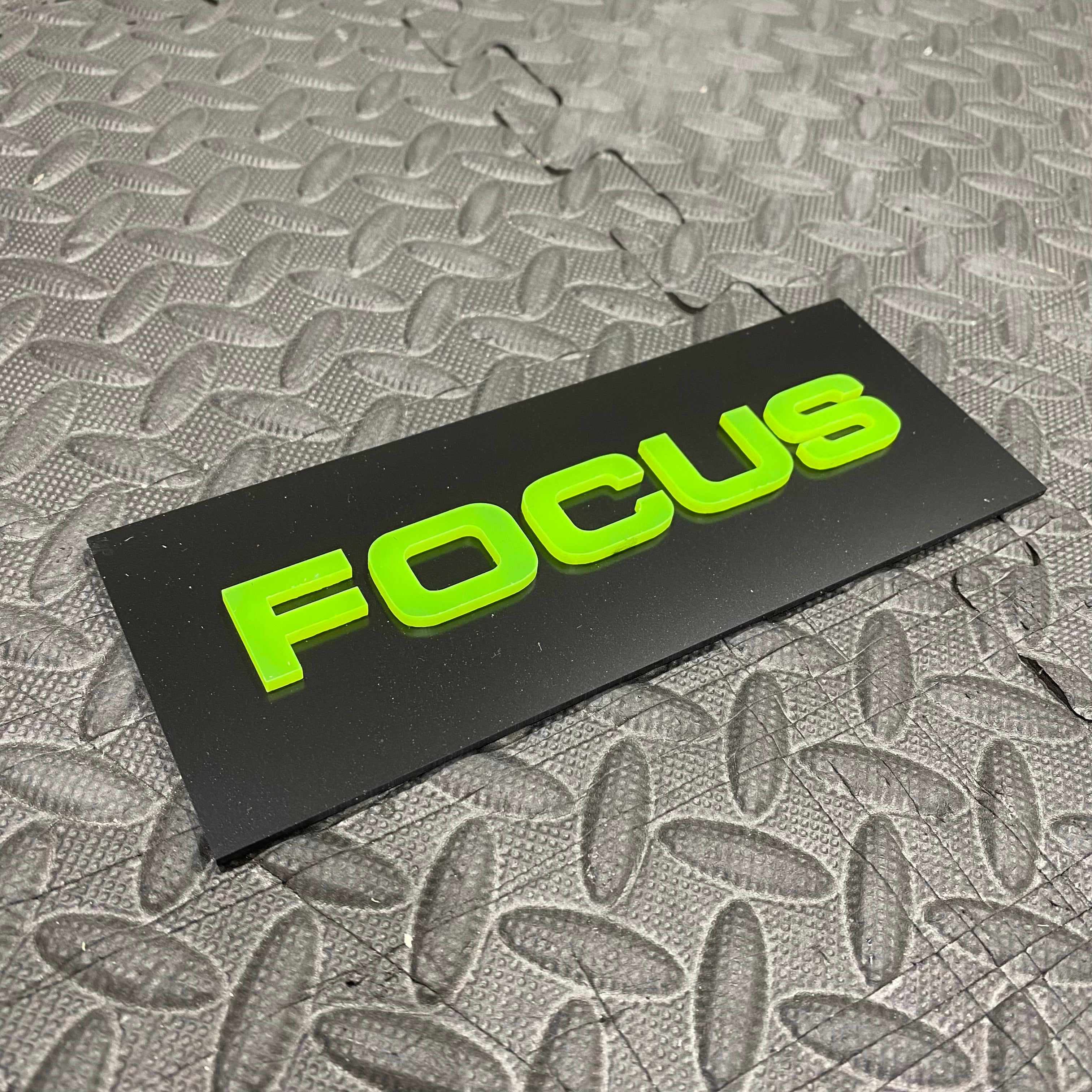 Focus 4D Acrylic Tailgate Badges