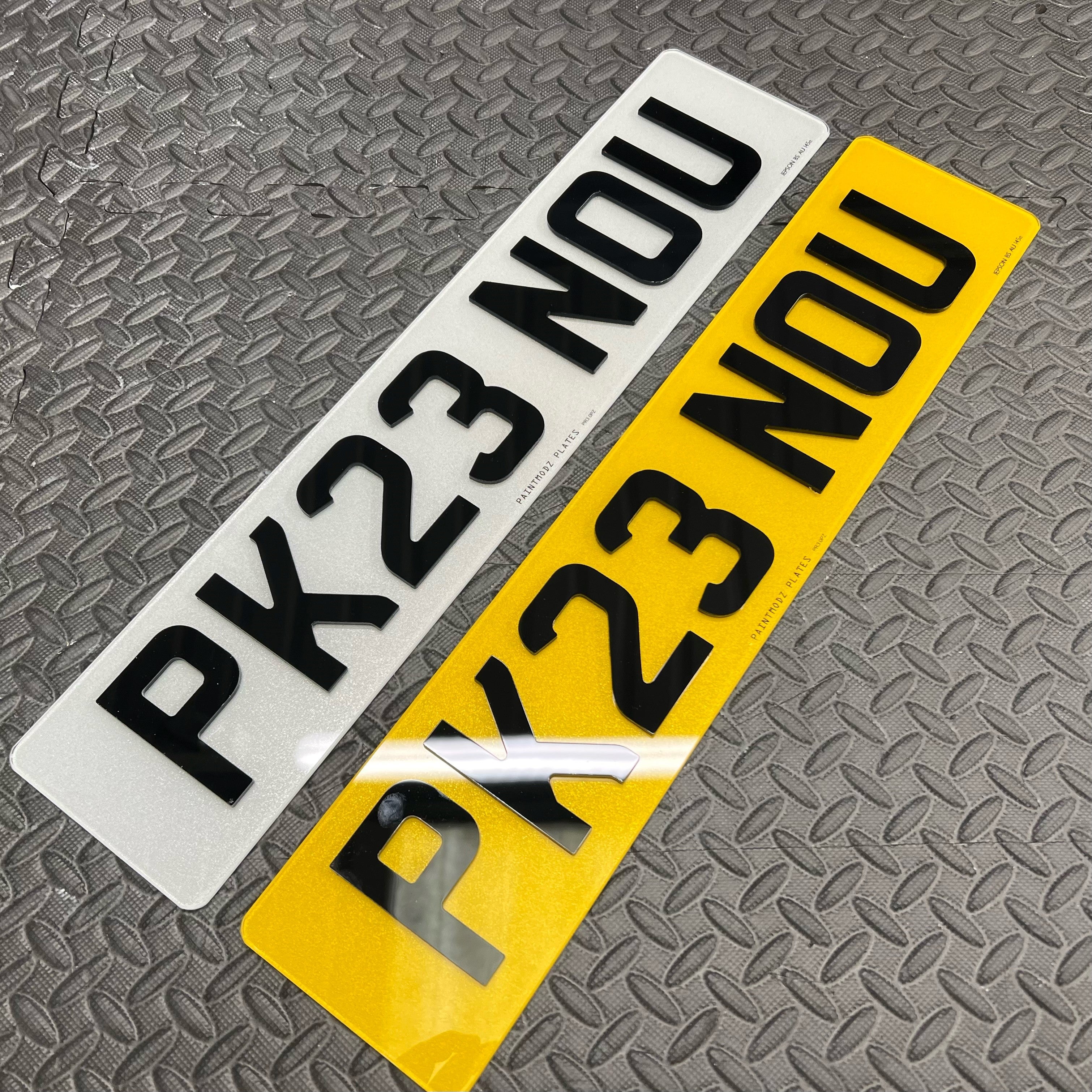 Number Plates 4D Acrylic - Road Legal