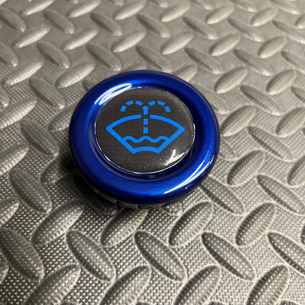 Proform Washer Bottle Bung - Multiple Ford Models - Painted Deep Impact Blue  With Dark Blue Screenwash Logo Detailing
