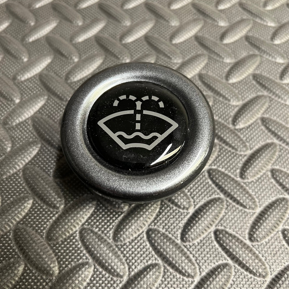 Proform Washer Bottle Bung - Multiple Ford Models - Painted Magnetic Grey Wih Grey Screenwash Logo Detailing