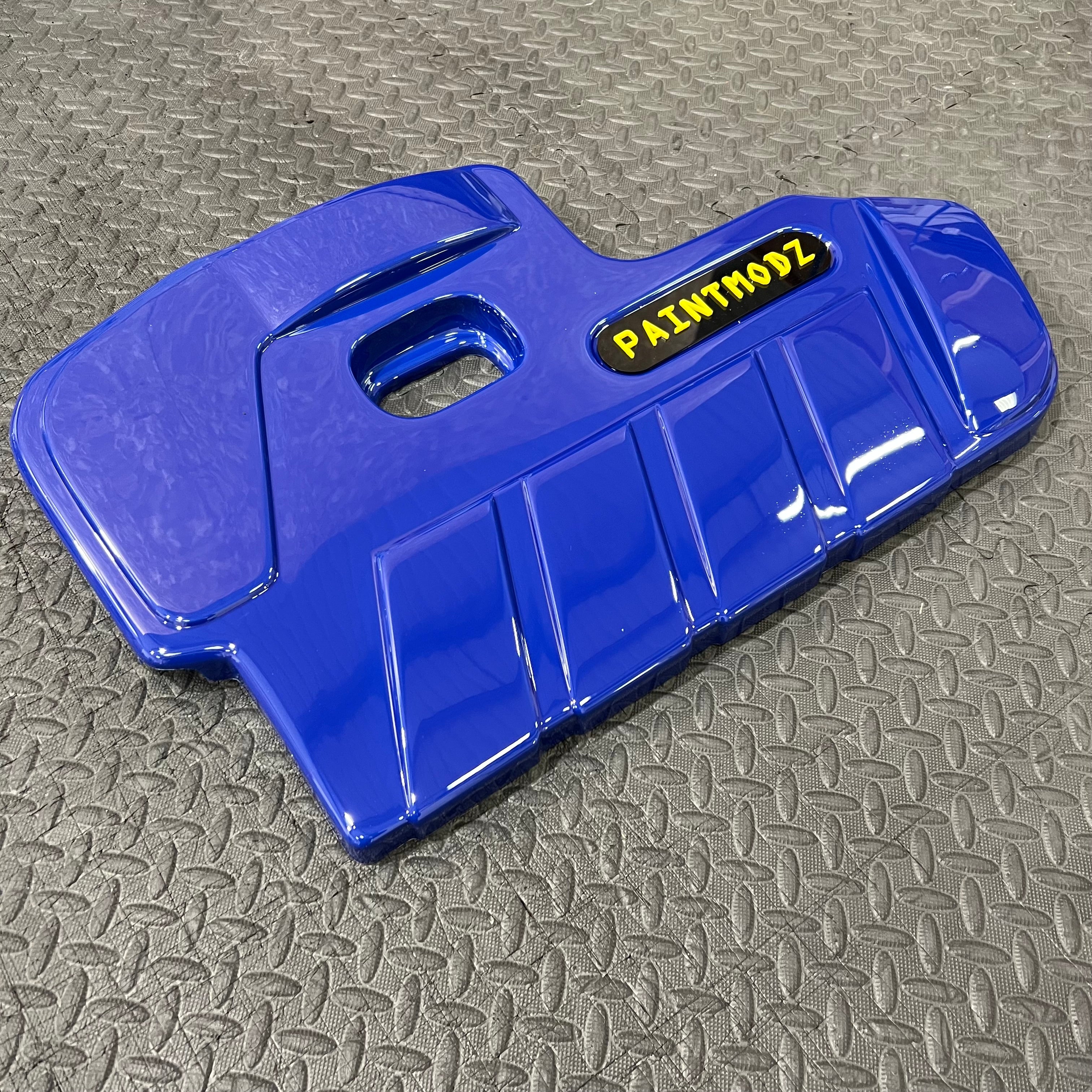 Proform Engine Cover - MK4/4.5 Focus ST Petrol - Gloss Blue Plastic - Yellow/Gloss Black Badge