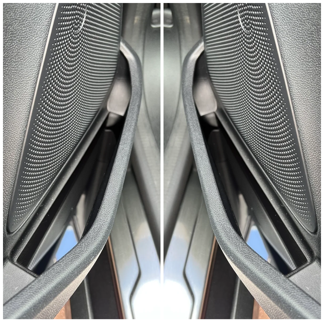 Mk8/8.5 Fiesta Front Door Pocket Insert Plates - Gloss Black Plastic