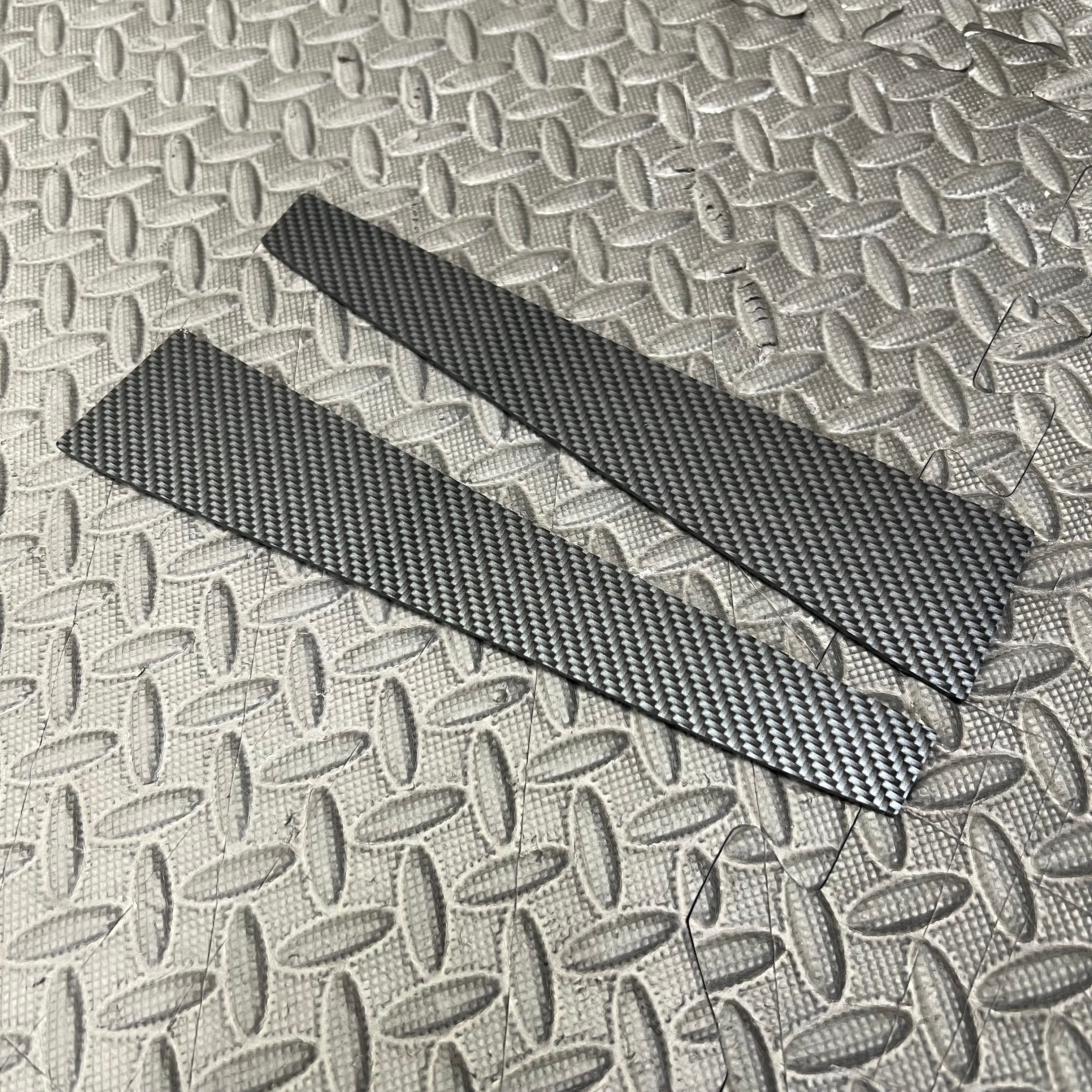 Mk8/8.5 Fiesta Front Door Pocket Insert Plates - Deluxe Carbon Fibre Effect Plastic