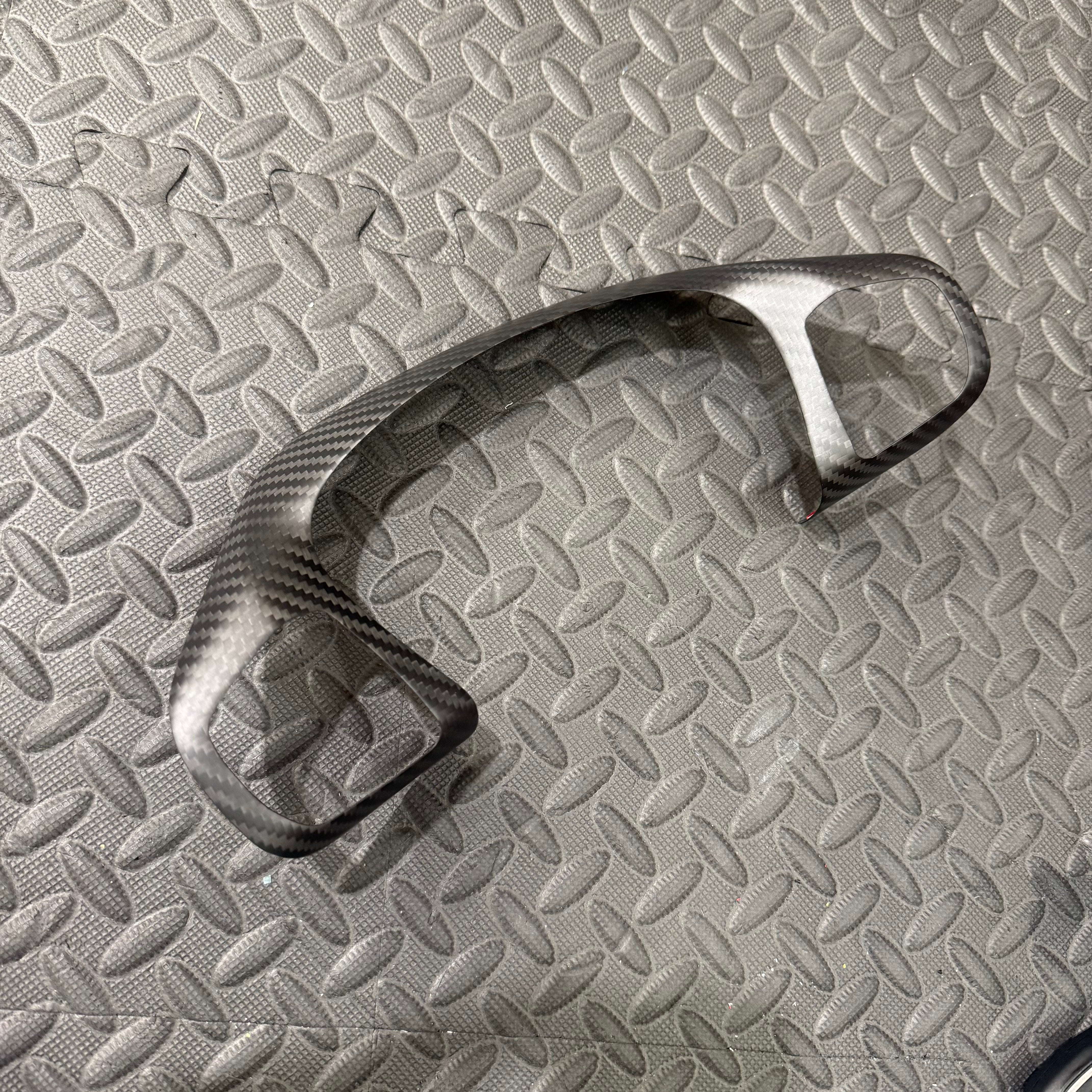 Mk8/8.5 Fiesta Real Carbon Fibre Upper Steering Wheel Trim