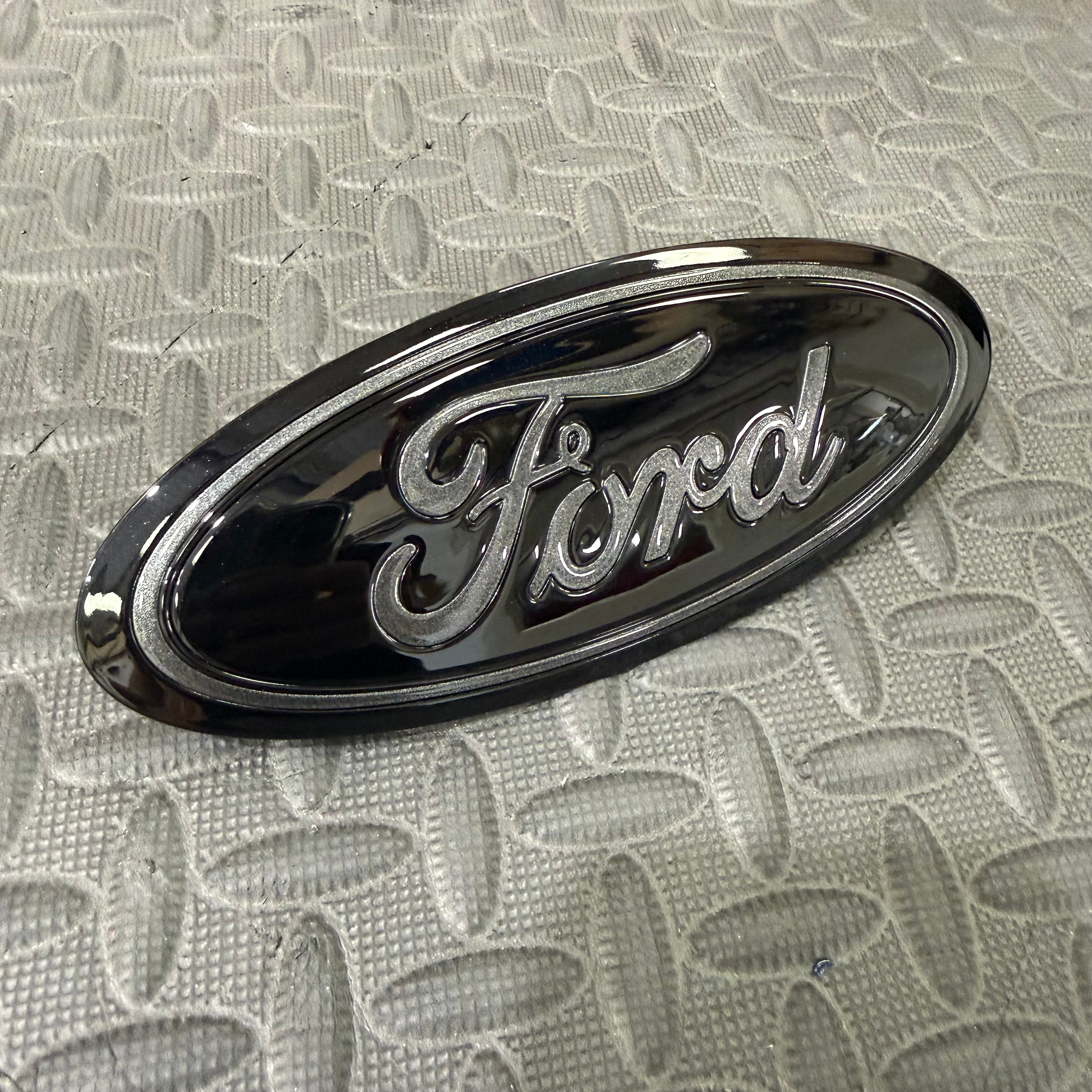 Genuine Ford Grille Badge - Painted  Magnetic Grey