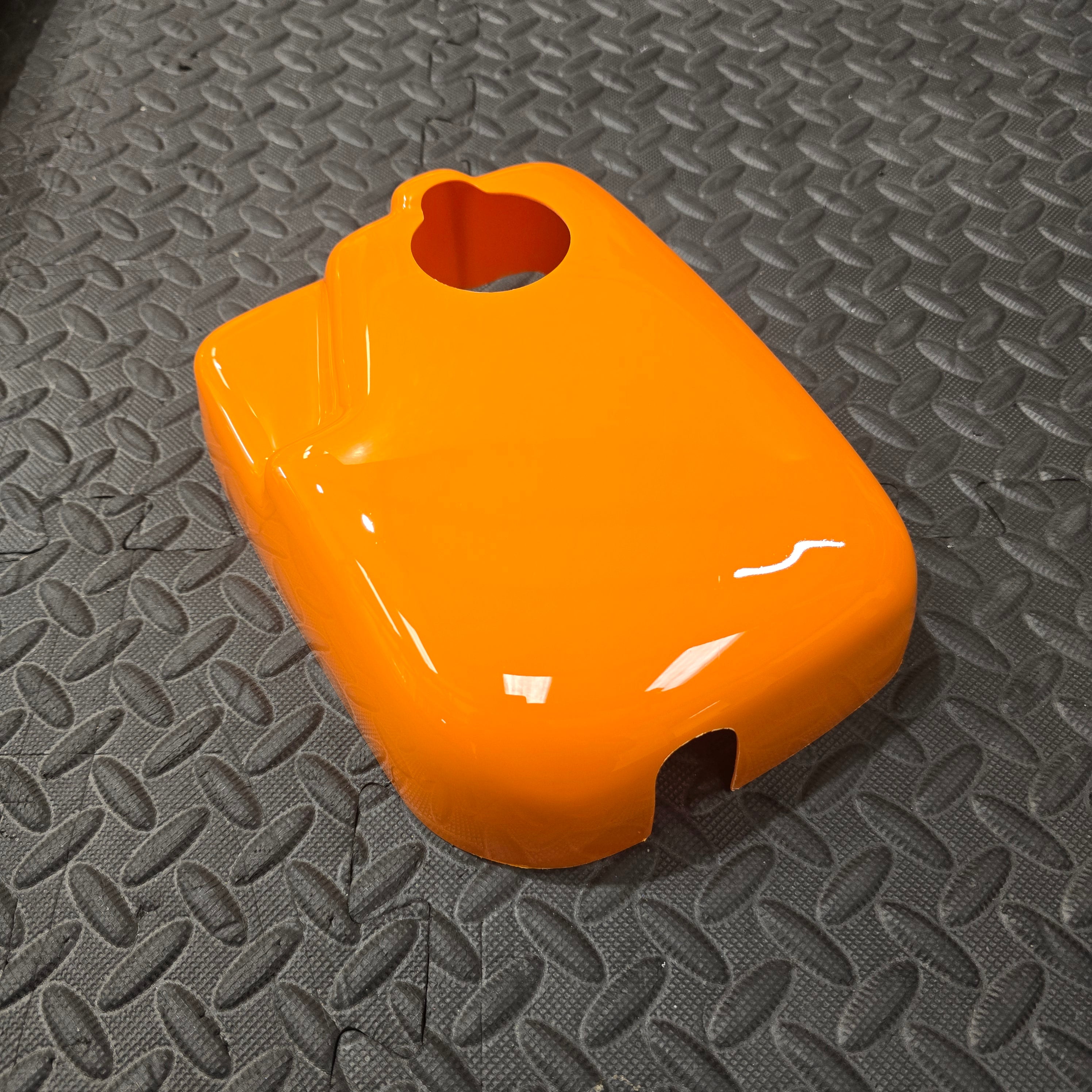 Proform Coolant Tank Cover - Hyundai i30N / Kona N / Veloster N - Gloss Orange Plastic