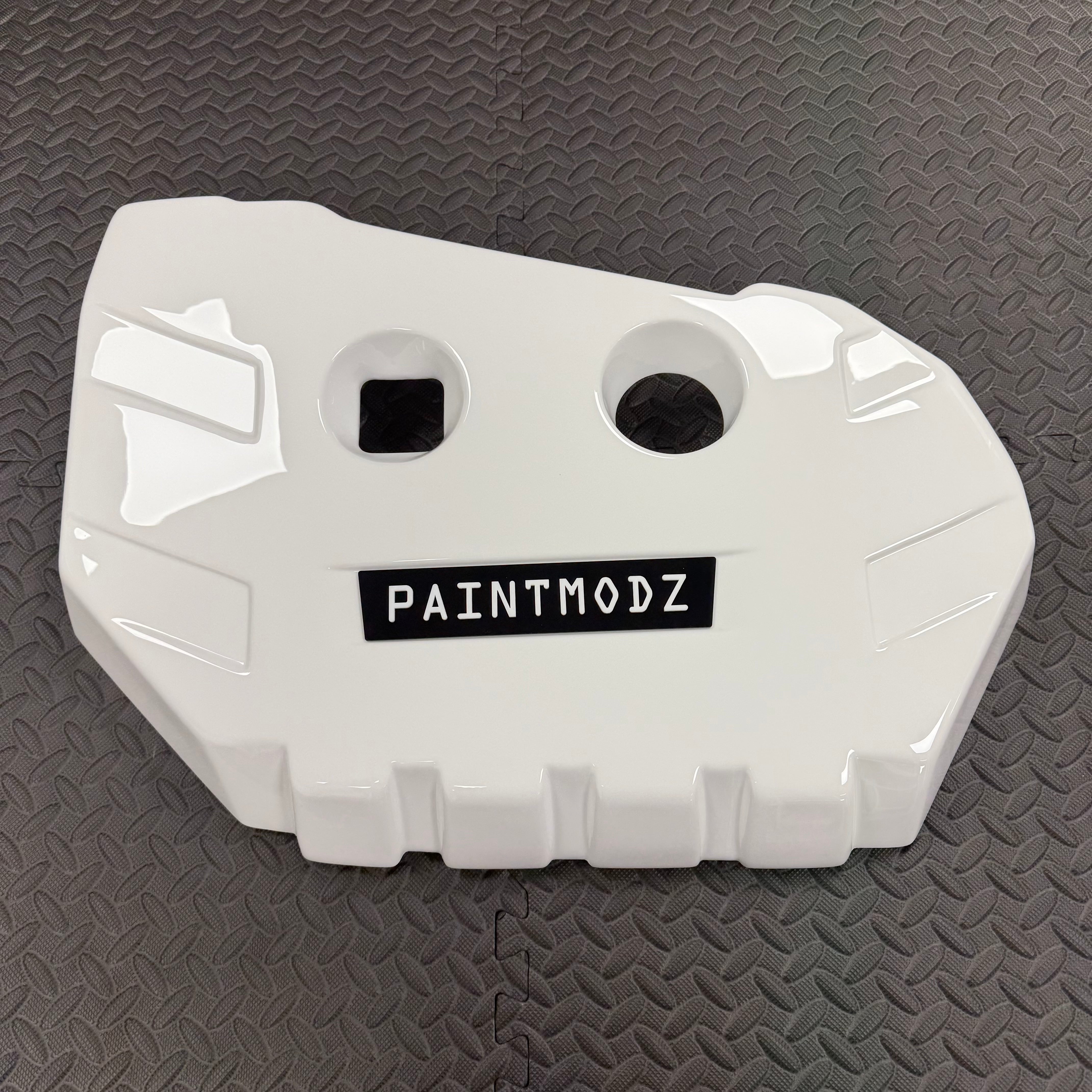 Proform Engine Cover - Mk3/3.5 Focus ST Petrol - Gloss White Plastic - White/Gloss Black Badge
