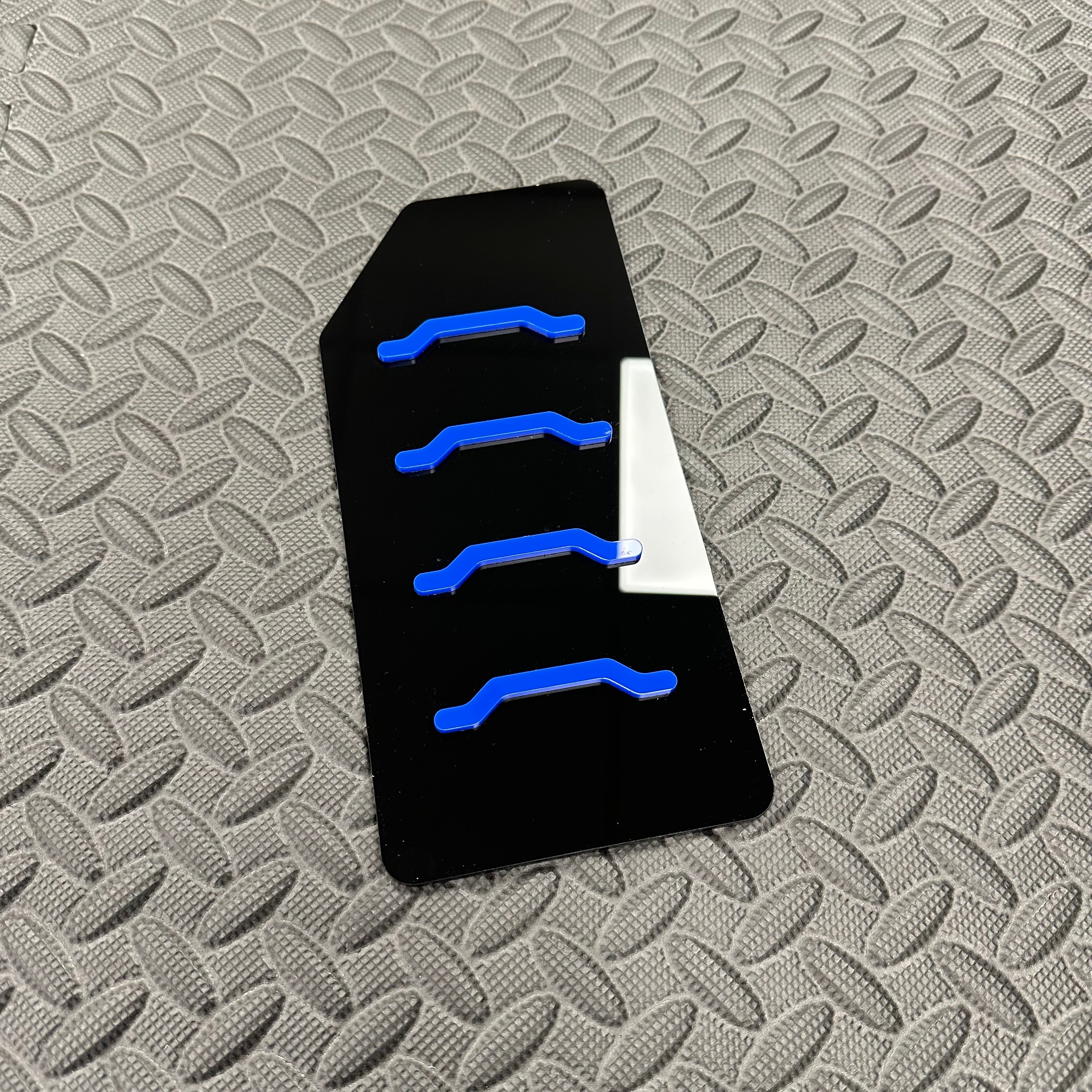 Proform Dead Pedal / Foot Rest Plate - Fits Hyundai i30N - Left Hand Drive - Medium Blue Detail