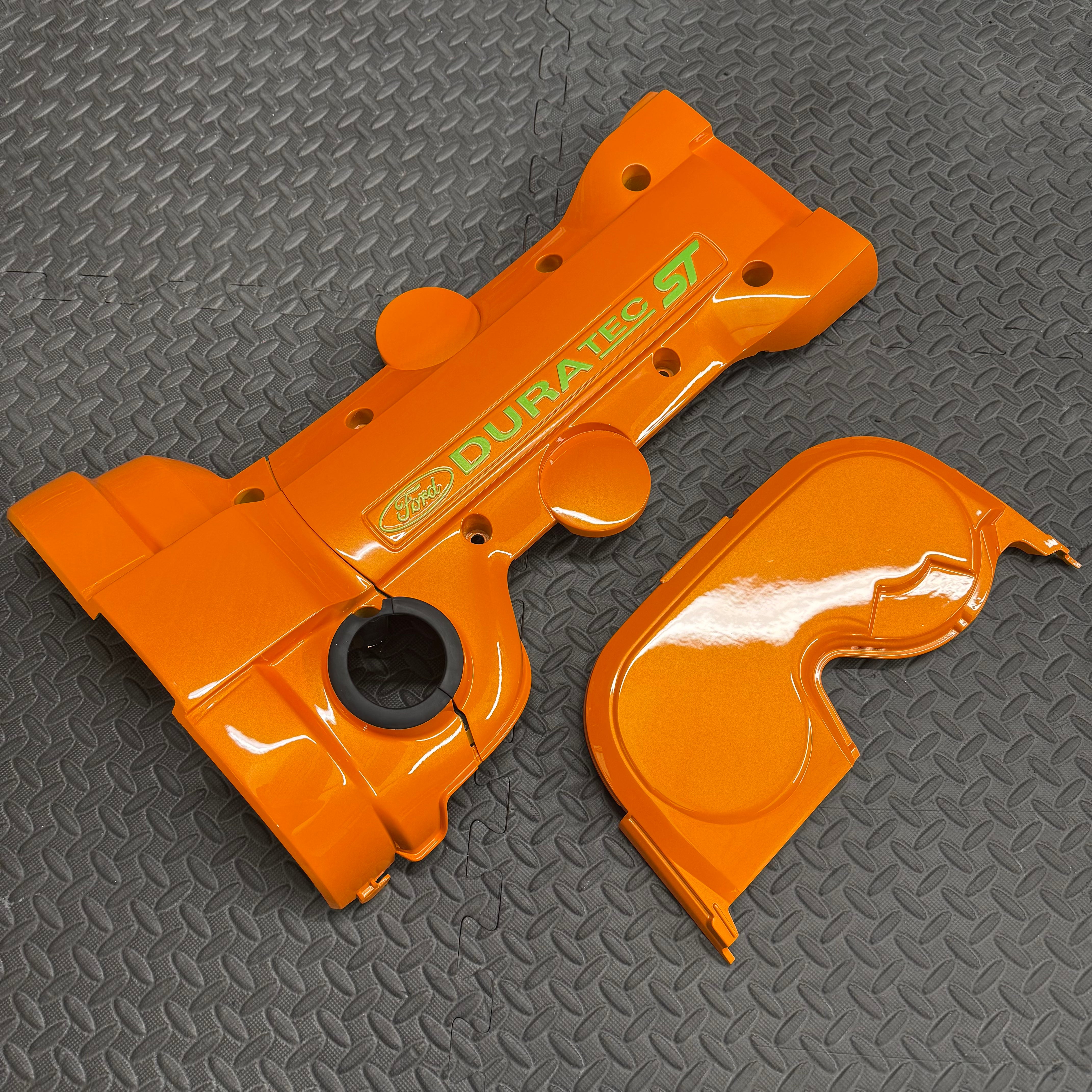 Engine Cover Painting Service Customer Supplied Parts - Mk2/2.5 Focus ST / RS -  Painted 2 Colours (Contrasting Lettering)