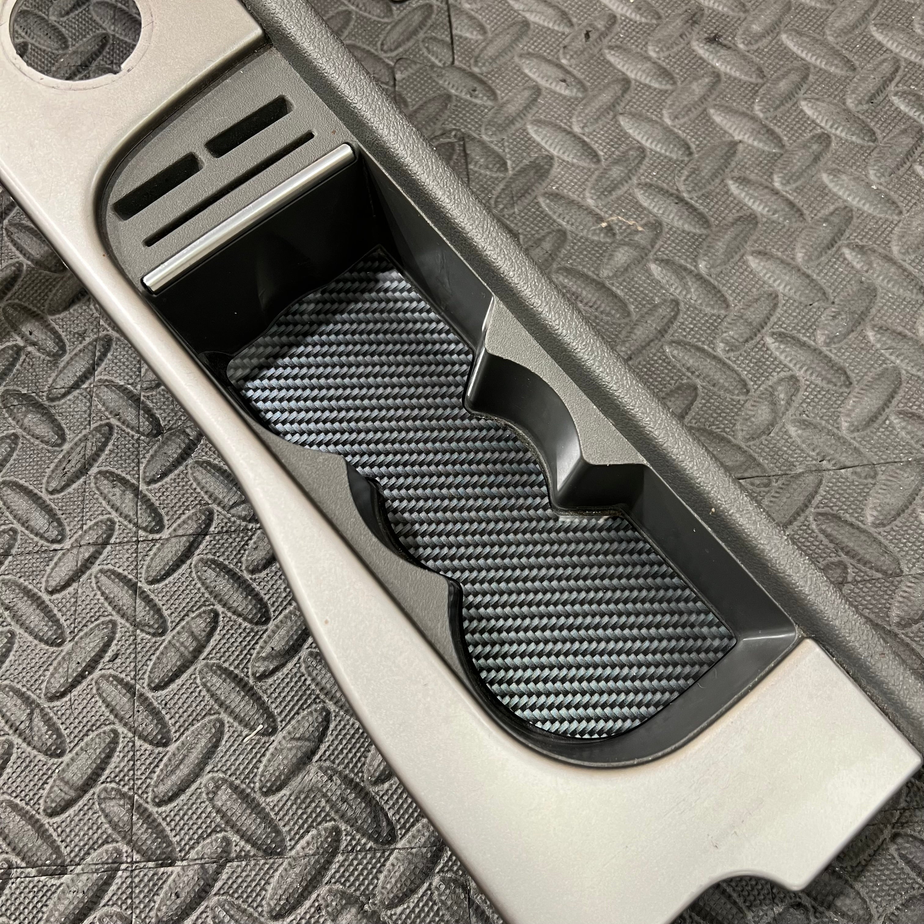 Proform - Mk2.5 Focus Cup Holder Insert Plate - Deluxe Carbon Fibre Effect Plastic