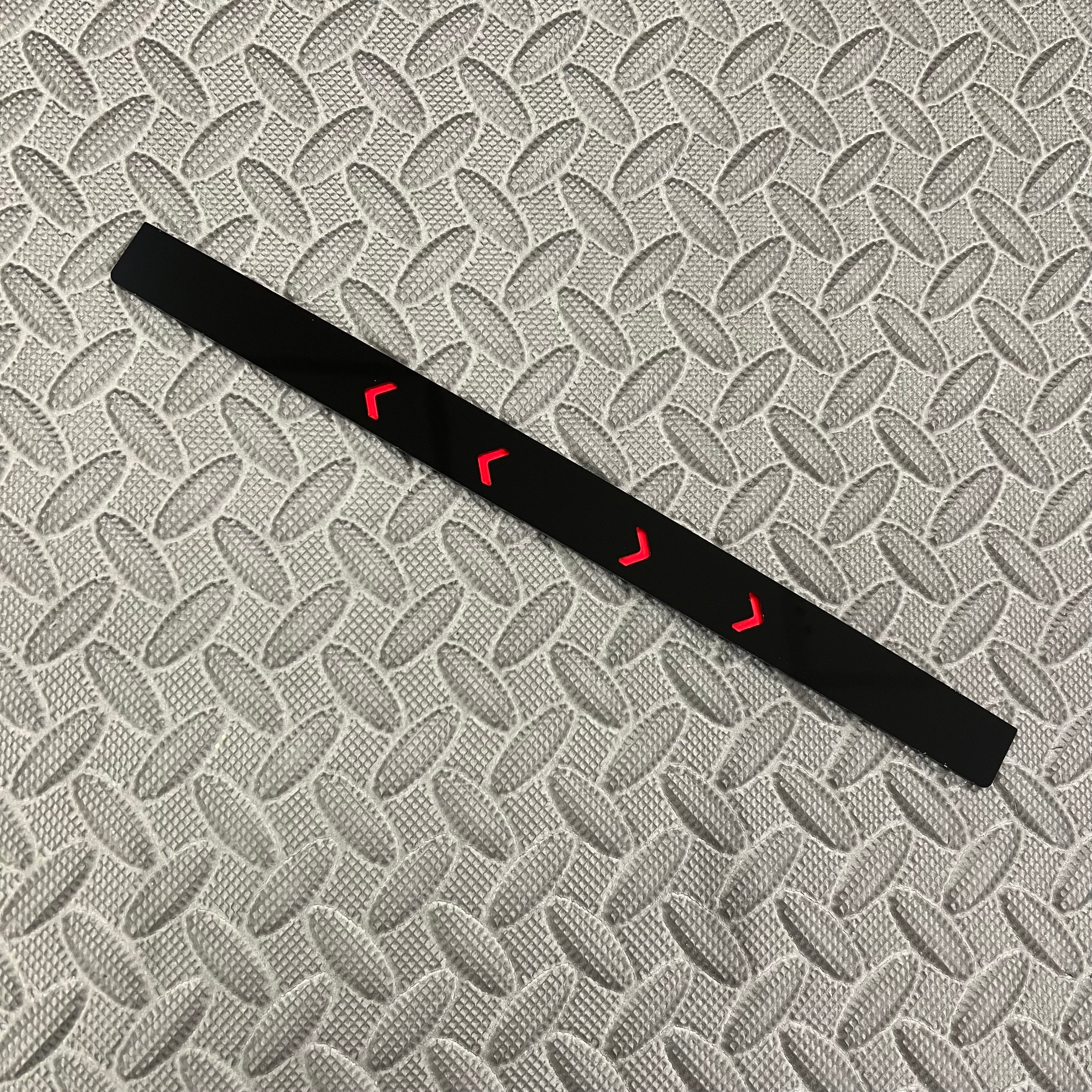 Proform Upper Middle Brake Light Cover Plate - Mk2/2.5 Focus - Gloss Black With Chevron Detail