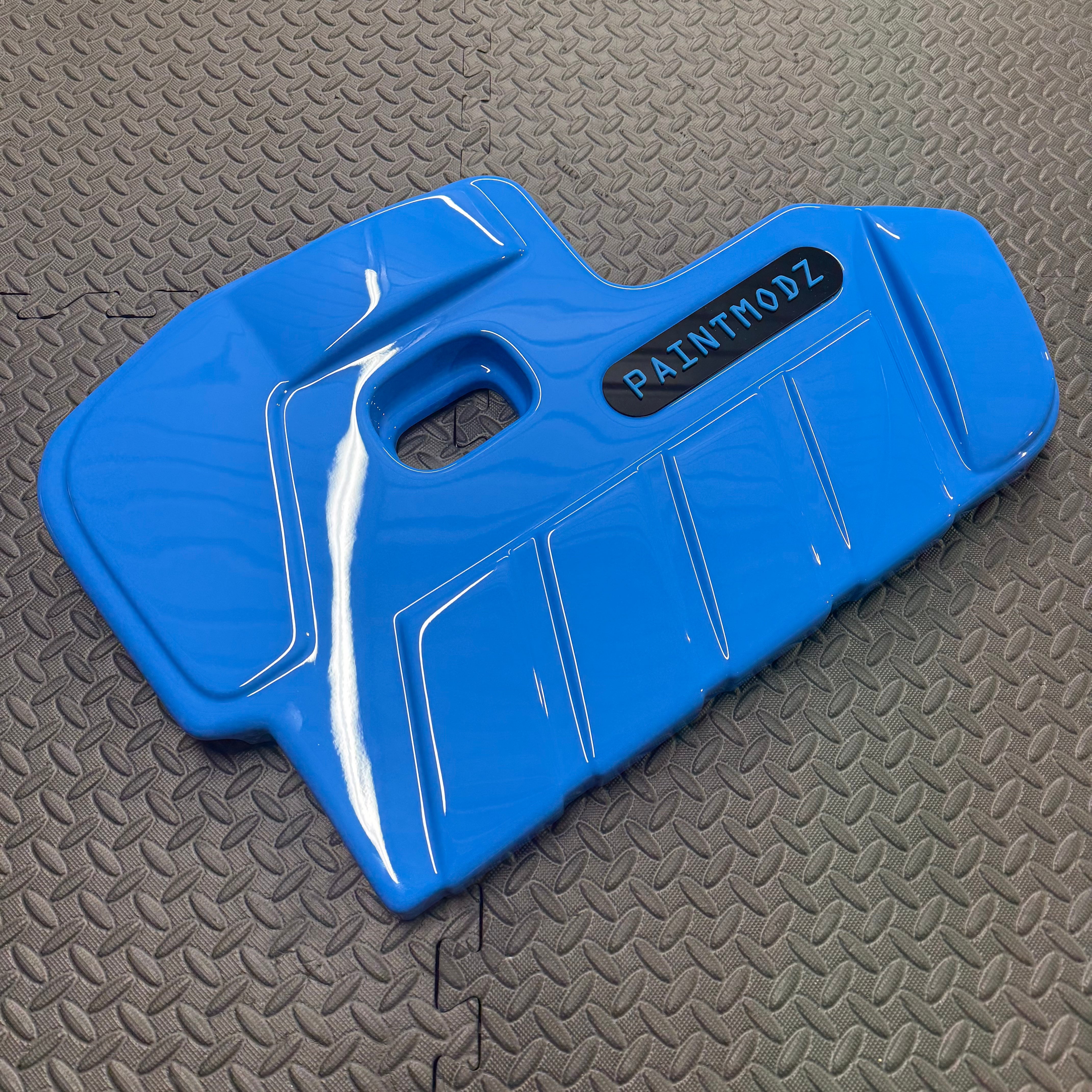 Proform Engine Cover - Mk4/4.5 Focus ST Petrol - Painted Azure Blue With Light Blue/Gloss Black Badge Plate