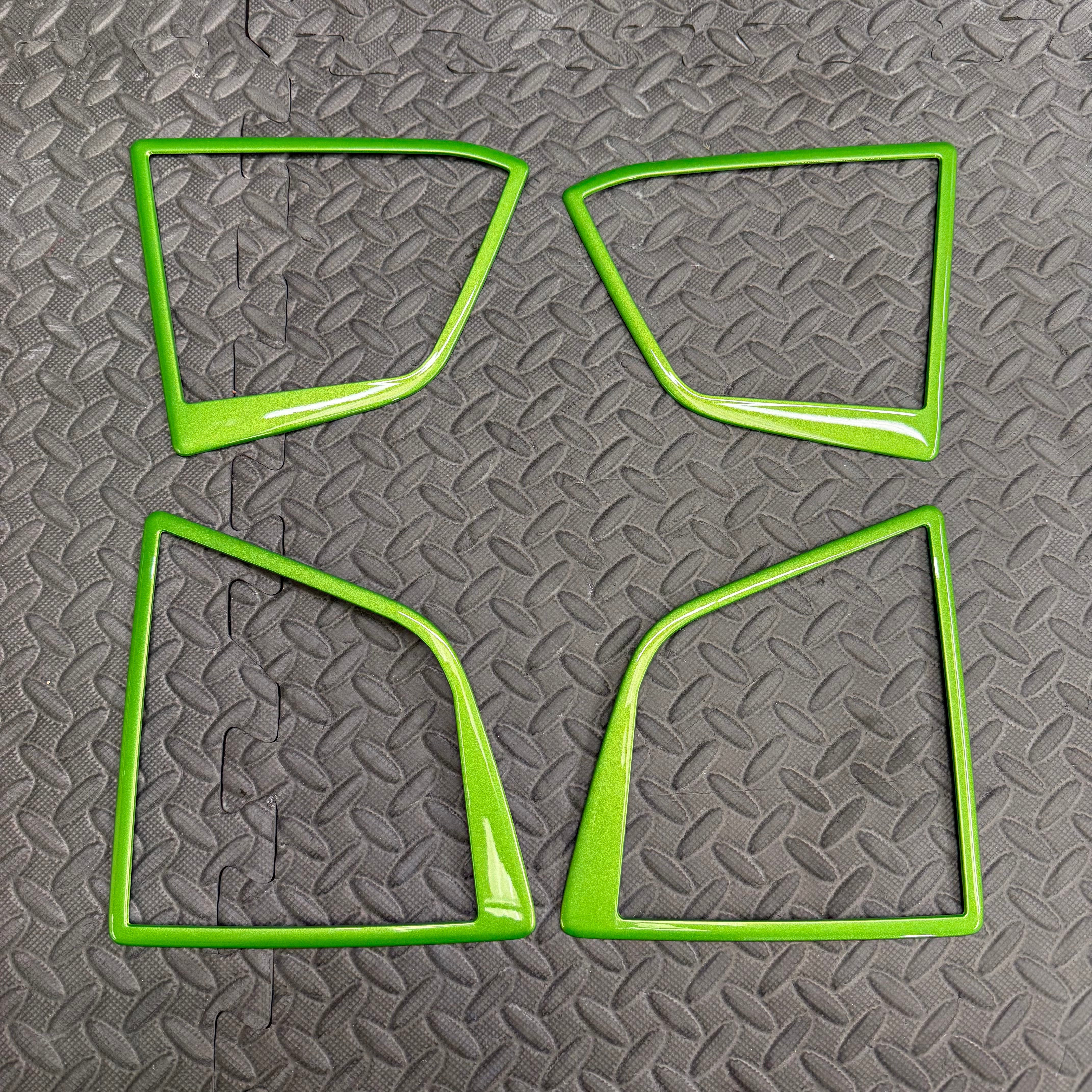 Mk4/4.5 Focus Door Speaker Surrounds, Painted Mean Green
