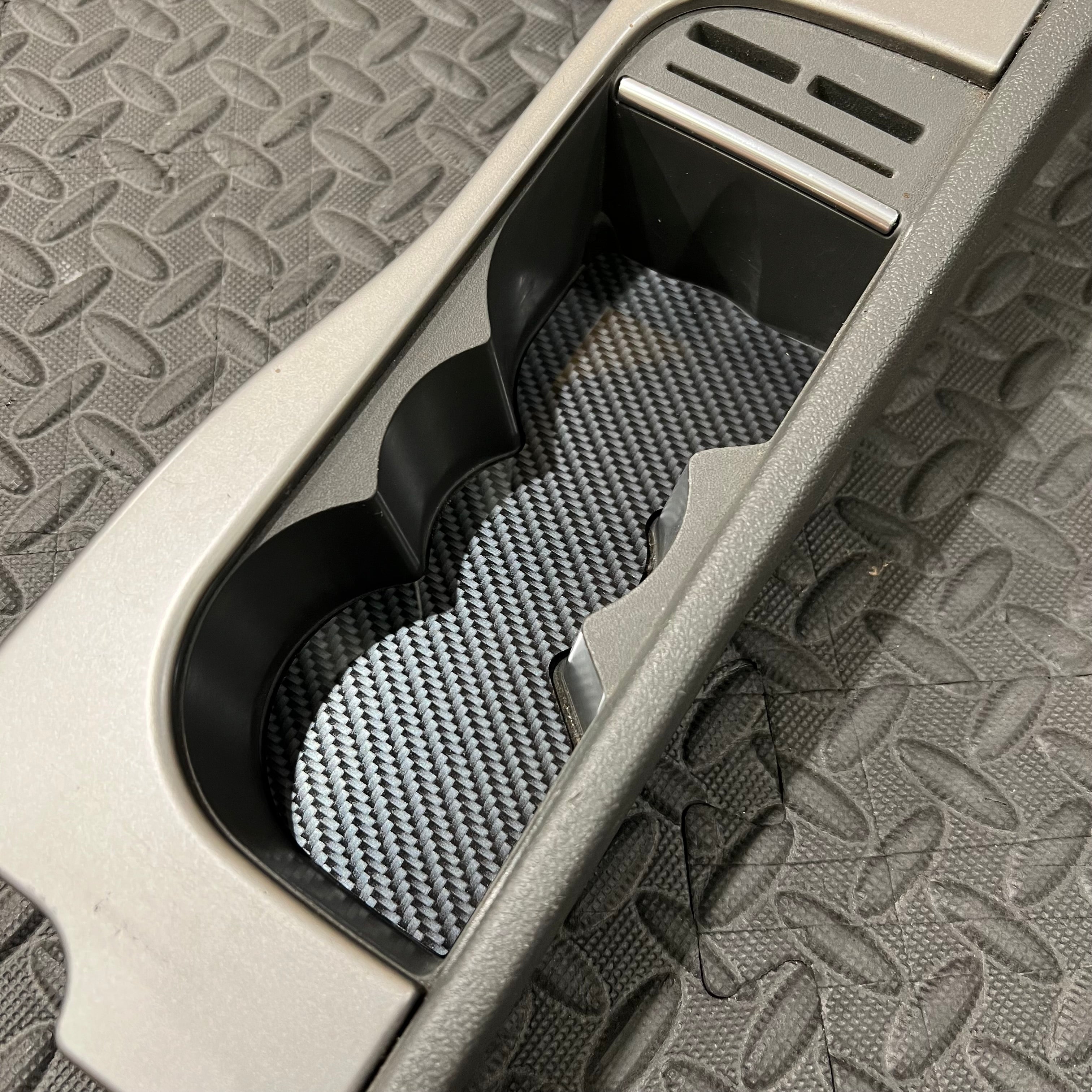 Proform - Mk2.5 Focus Cup Holder Insert Plate - Deluxe Carbon Fibre Effect Plastic