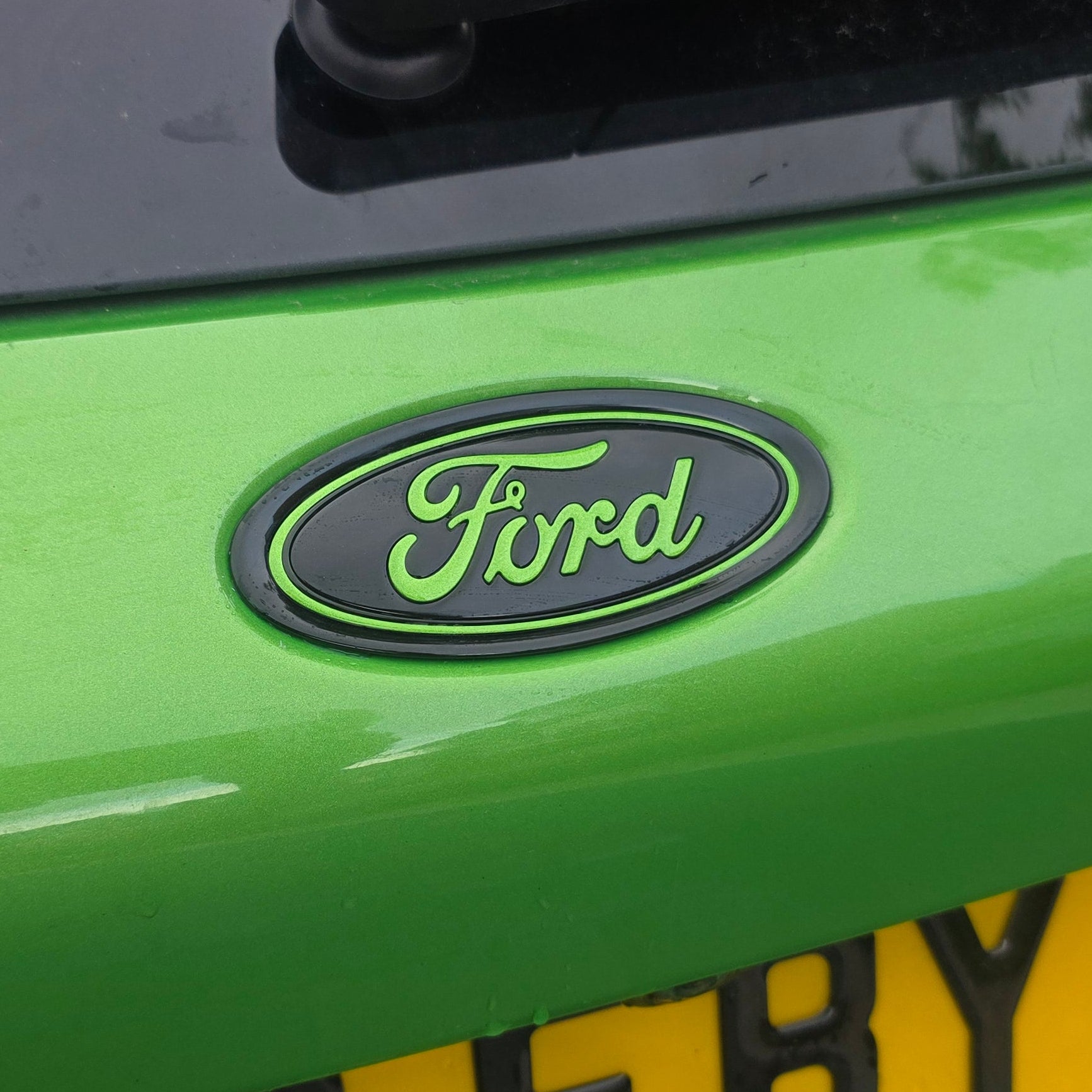Genuine Ford Tailgate Badges - Mk4.5 Focus ST - Painted Mean Green